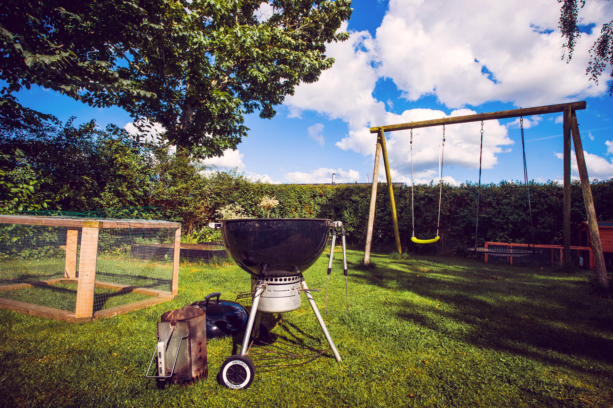 Sony Alpha DSLR-A900 + Sony Vario-Sonnar T* 16-35mm F2.8 ZA SSM sample photo. Barbecue in the backyard photography
