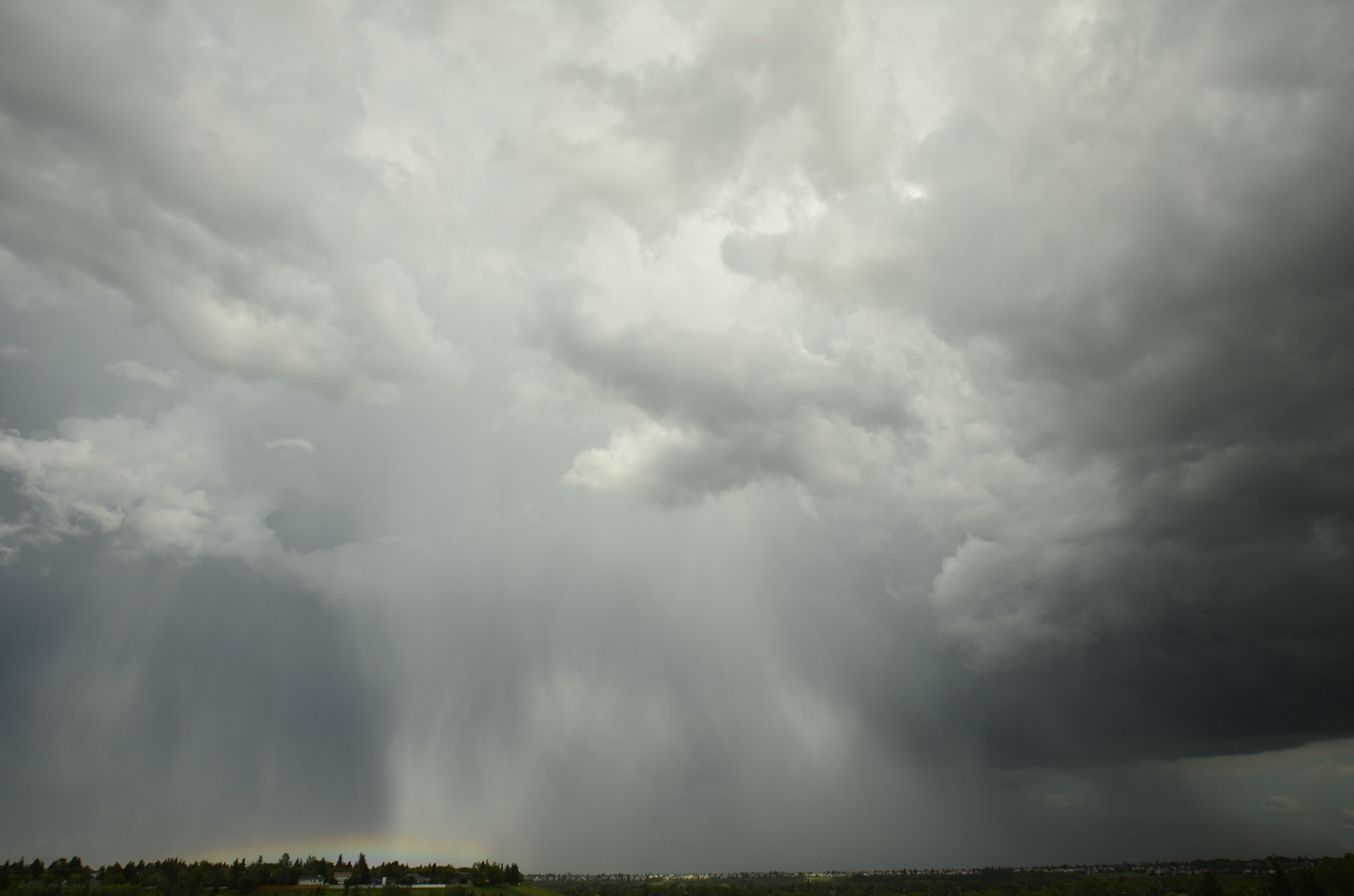 Nikon D5100 + Sigma 14mm F2.8 EX Aspherical HSM sample photo. Microburst over calgary photography