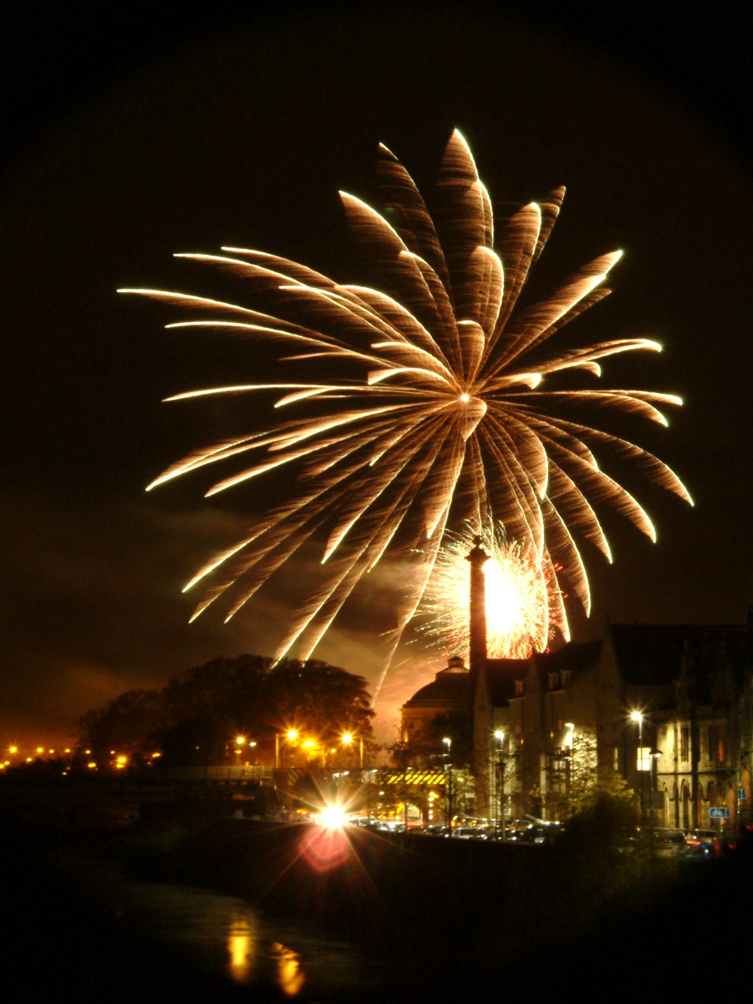 Fujifilm FinePix S602 ZOOM sample photo. Fireworks on bonfire night perth photography