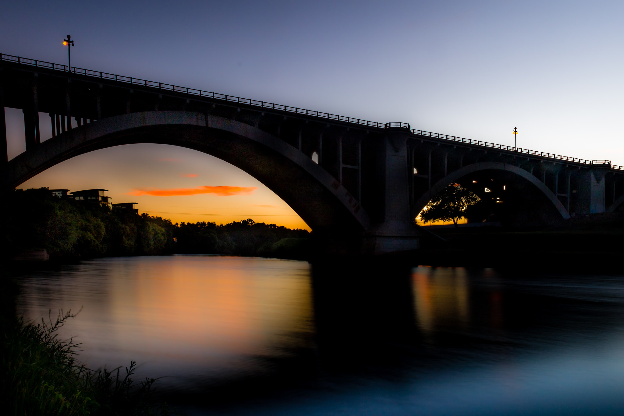 Canon EF 20mm F2.8 USM sample photo. Sunset bridge photography