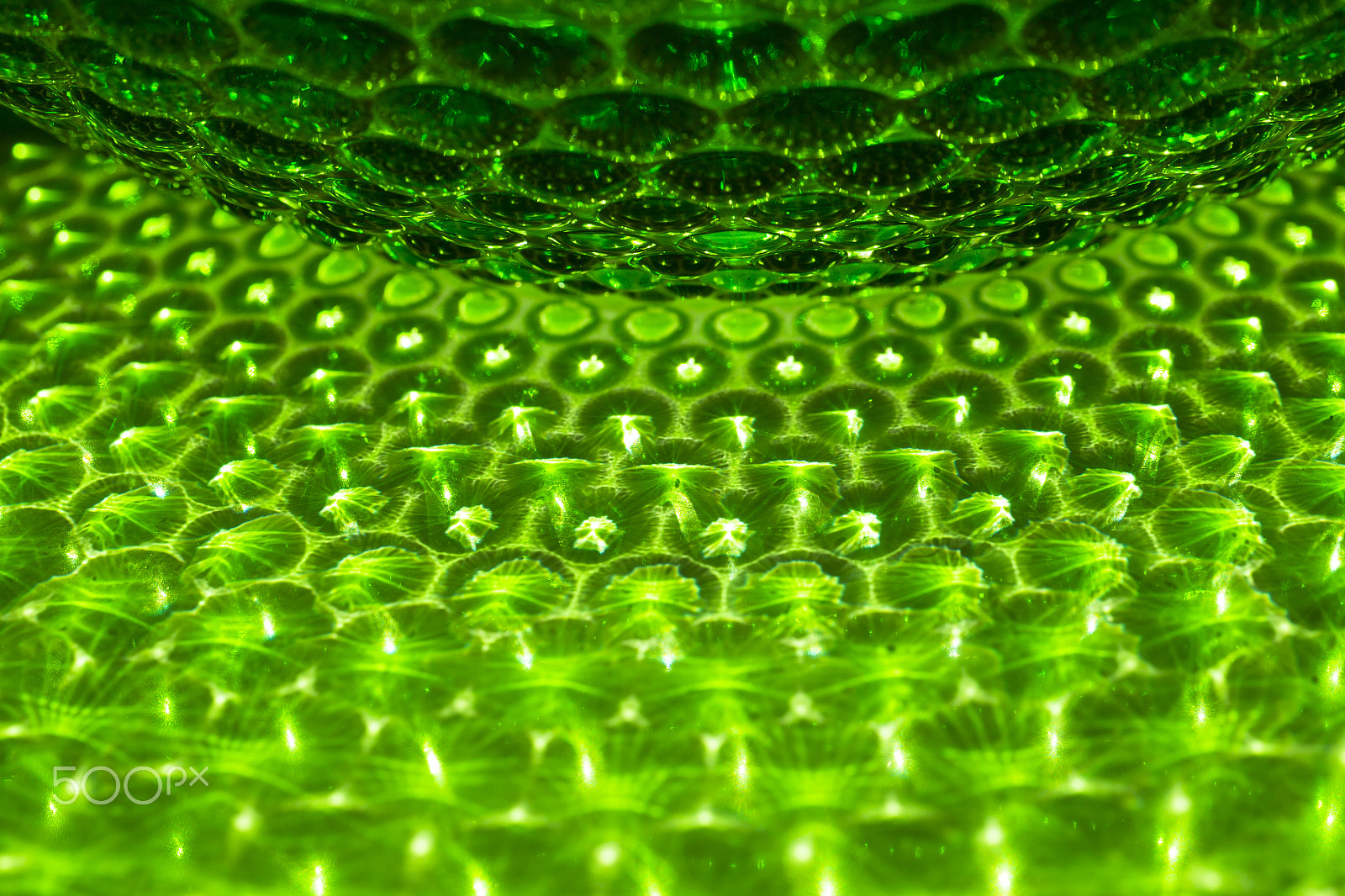 Canon EF 100mm F2.8L Macro IS USM sample photo. Gloss green textured glass vase - beautiful glamorous texture fo photography