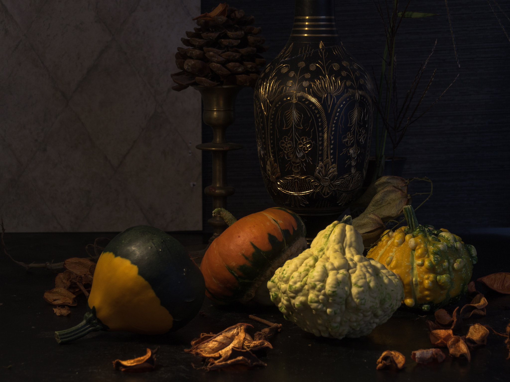 Sony SLT-A37 sample photo. Still life with pumpkins photography