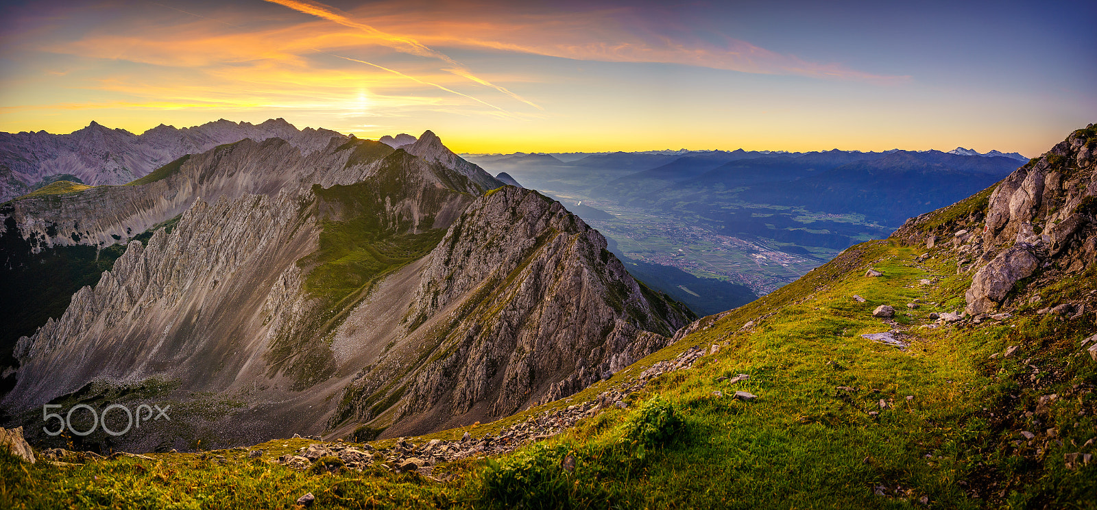 Sony a7R + E 21mm F2.8 sample photo. Sunrise over the inn valley photography