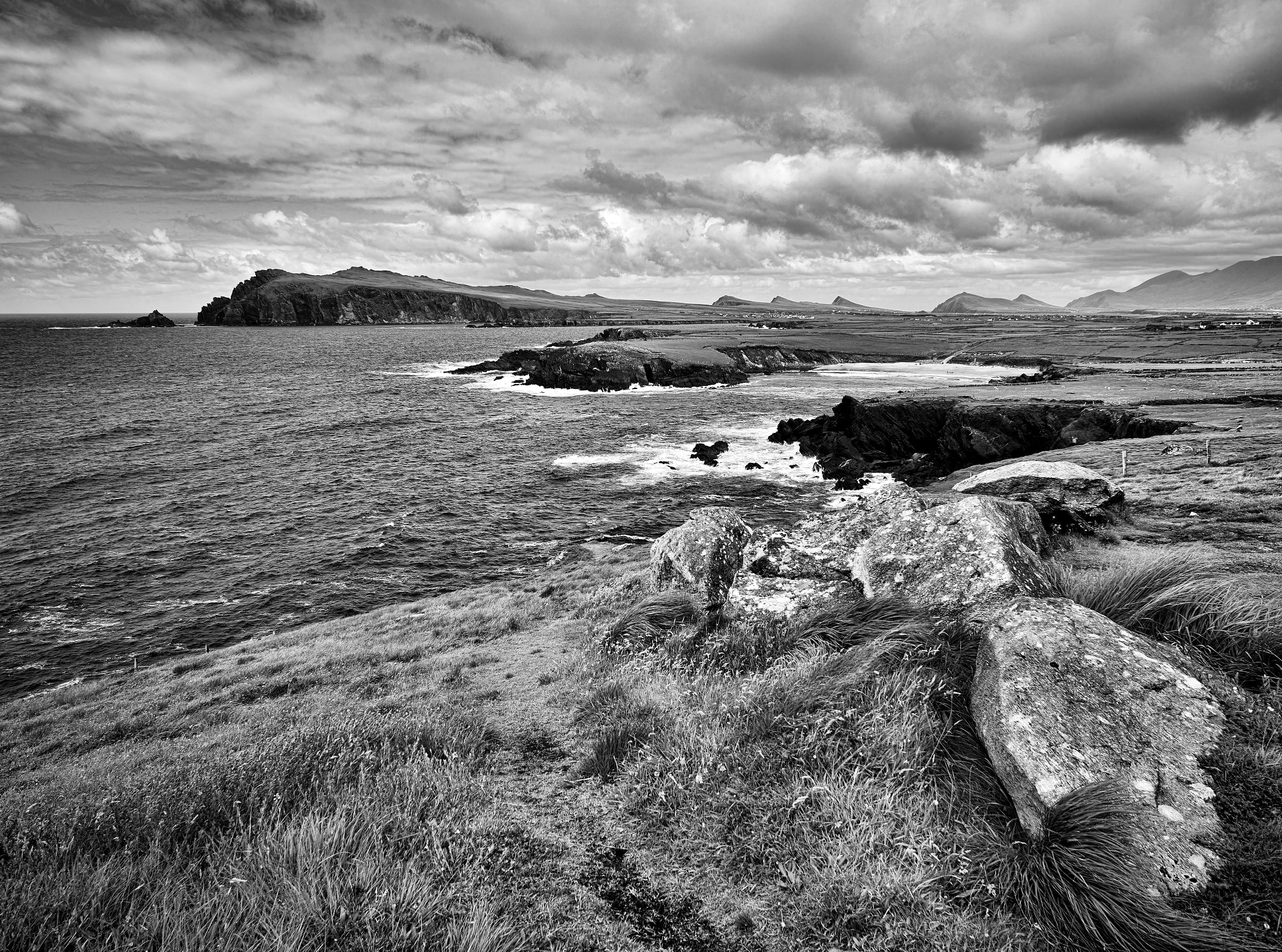 Phase One IQ260 Achromatic sample photo. Cloghane, ireland in black & white photography