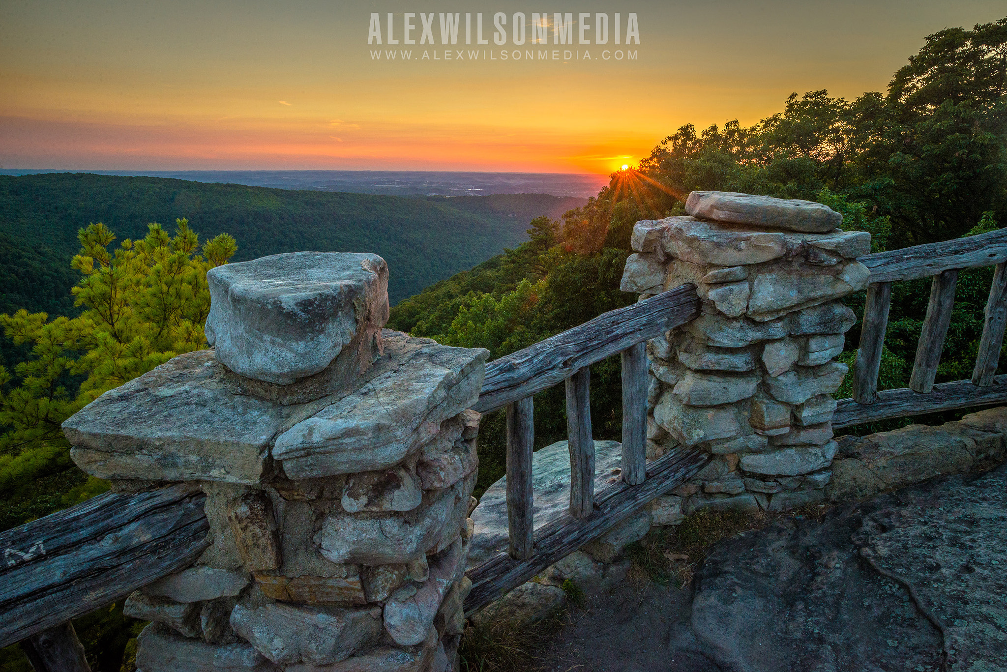 Nikon D610 + Sigma 20mm F1.8 EX DG Aspherical RF sample photo. Sunset at coopers rock photography