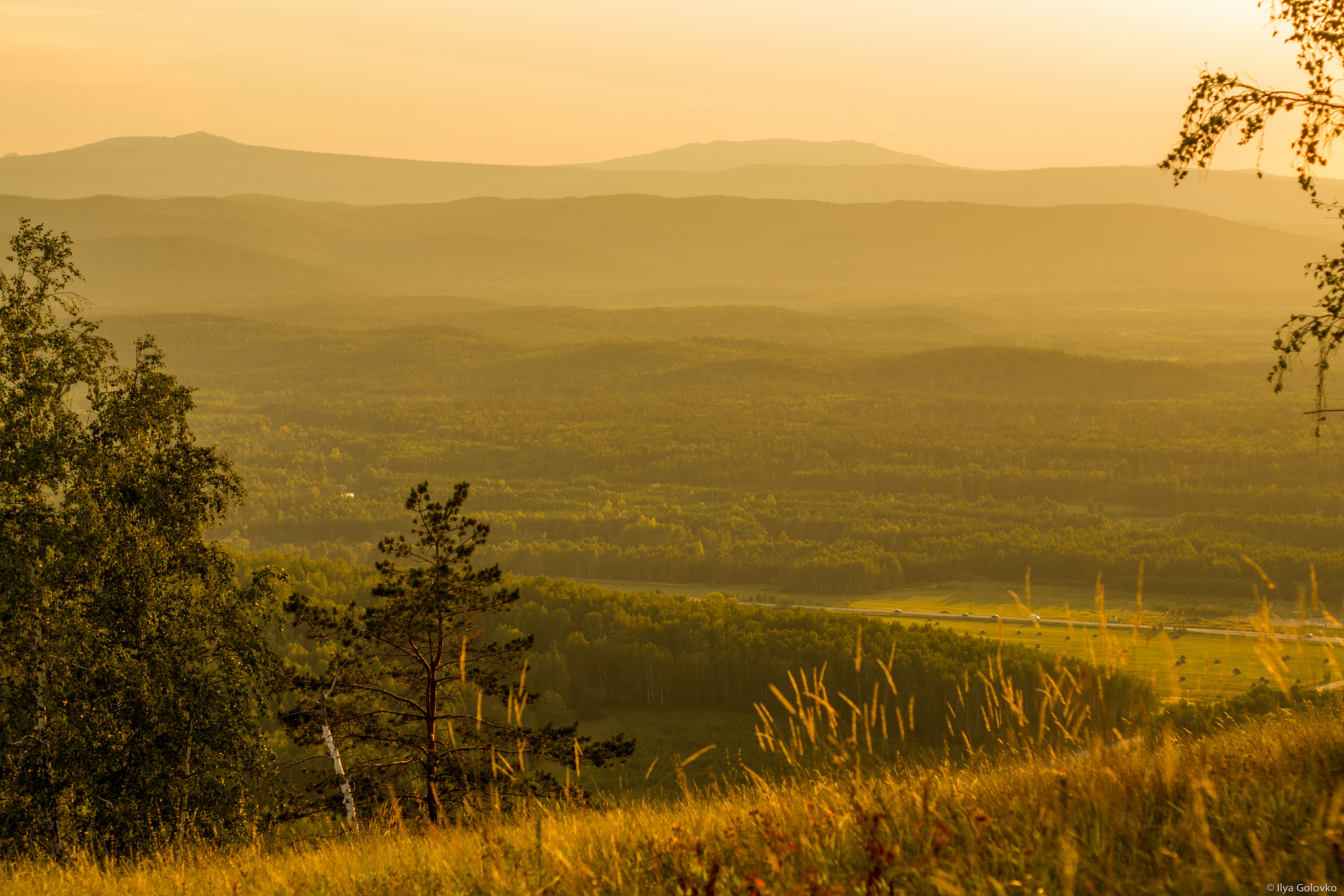 Pentax K-S2 sample photo. The ural mountains at golden hour photography