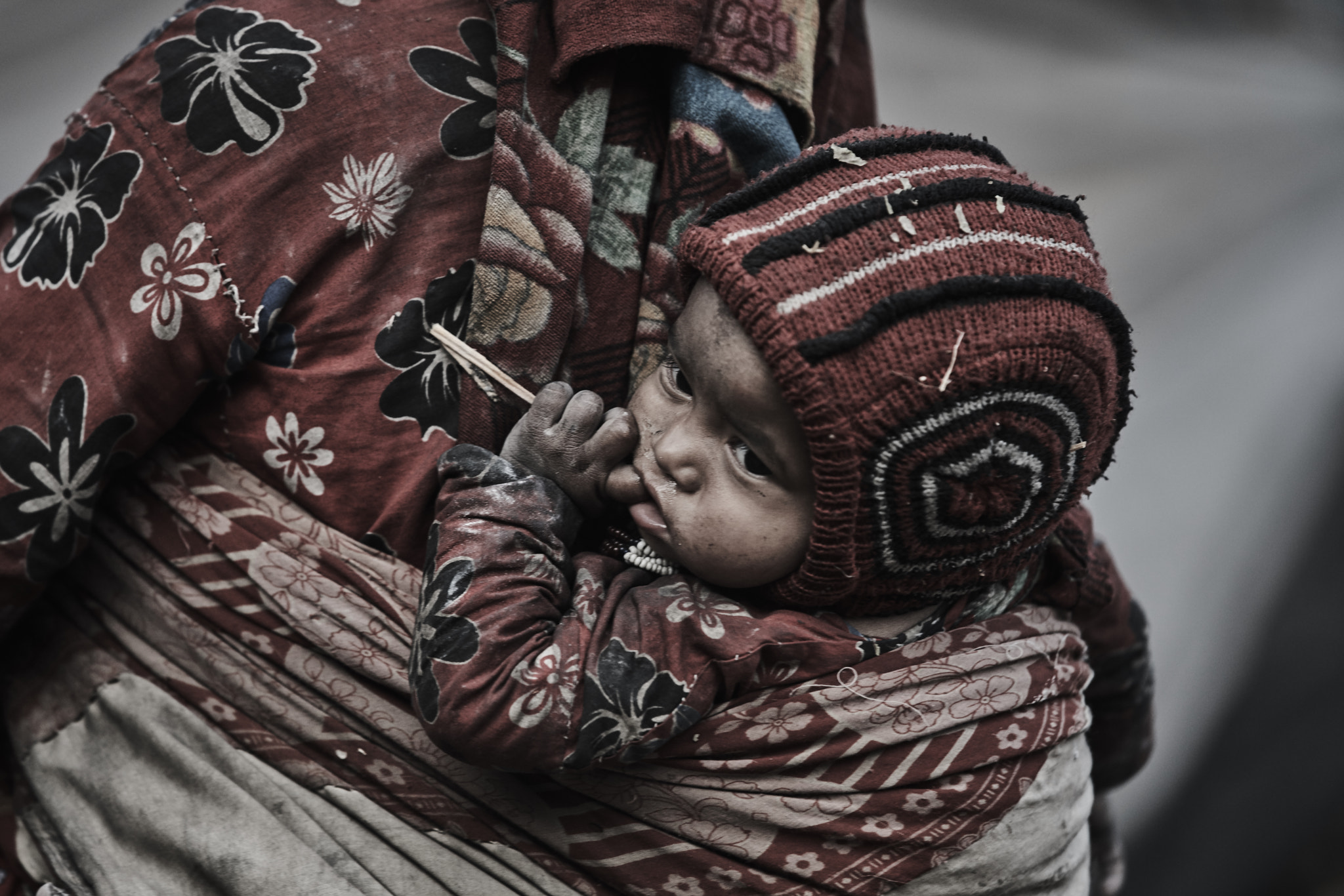 70-200mm F2.8 G SSM OSS II sample photo. The last nomads of the himalayas photography