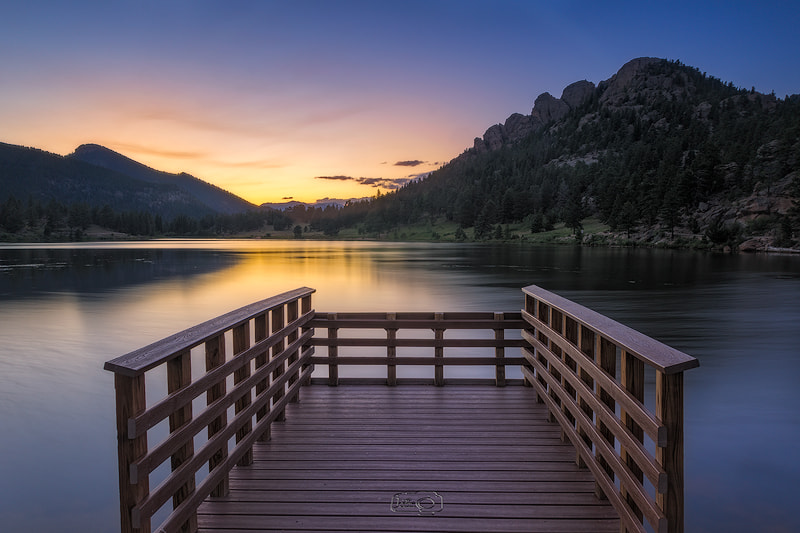 Sony a7R + Canon EF 16-35mm F2.8L II USM sample photo. Sunset by the lake photography