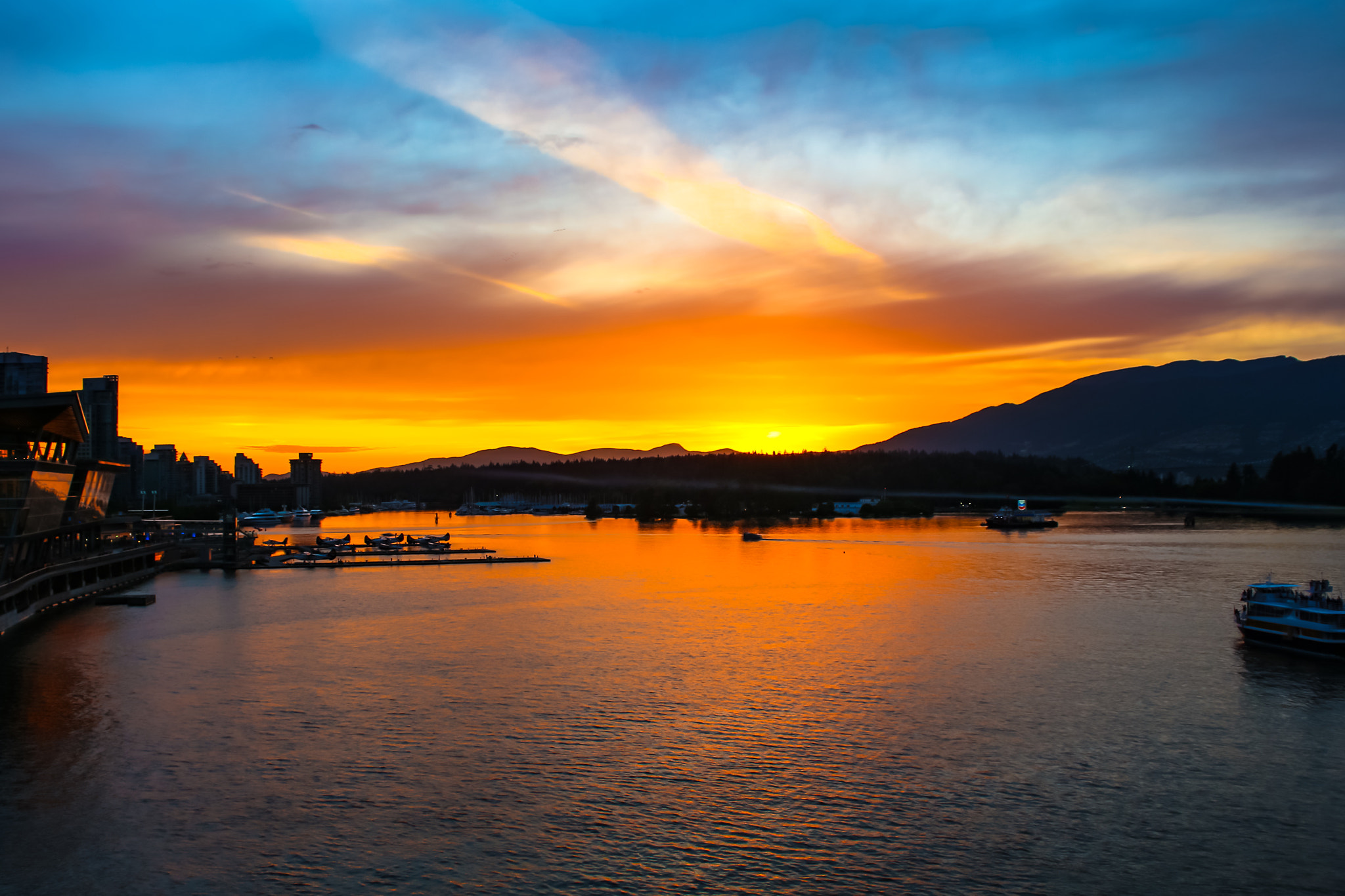 Canon EF-S 18-55mm F3.5-5.6 IS II sample photo. Vancity sunset photography