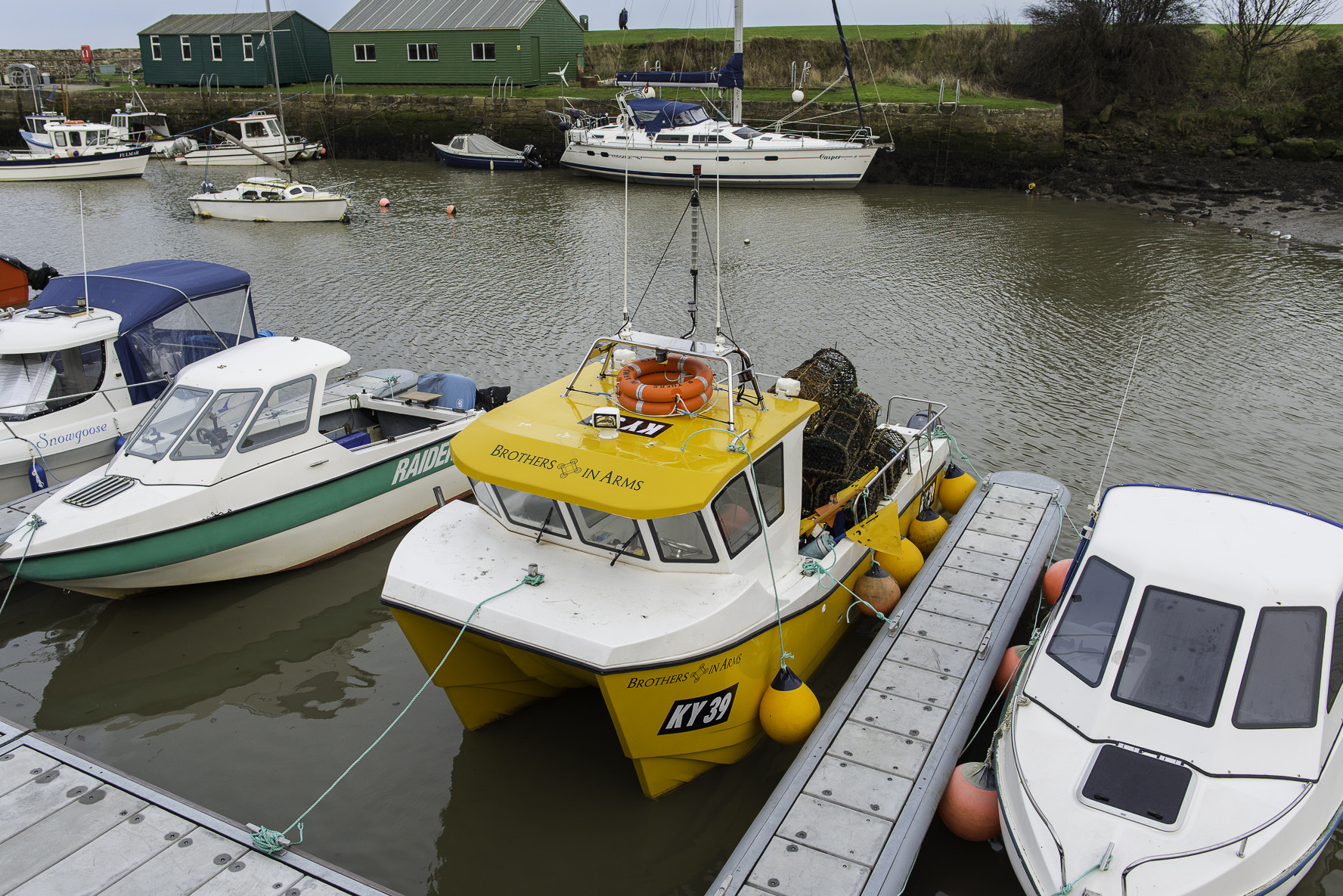 Nikon D800E + Nikon AF-S Nikkor 28mm F1.8G sample photo. St andrews harbour photography
