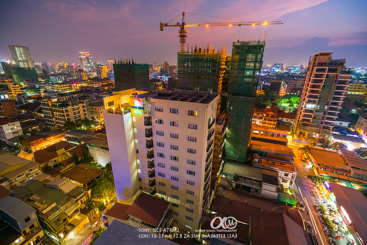 Sony Vario-Sonnar T* 16-35mm F2.8 ZA SSM II sample photo. Developing phnom penh city ! photography