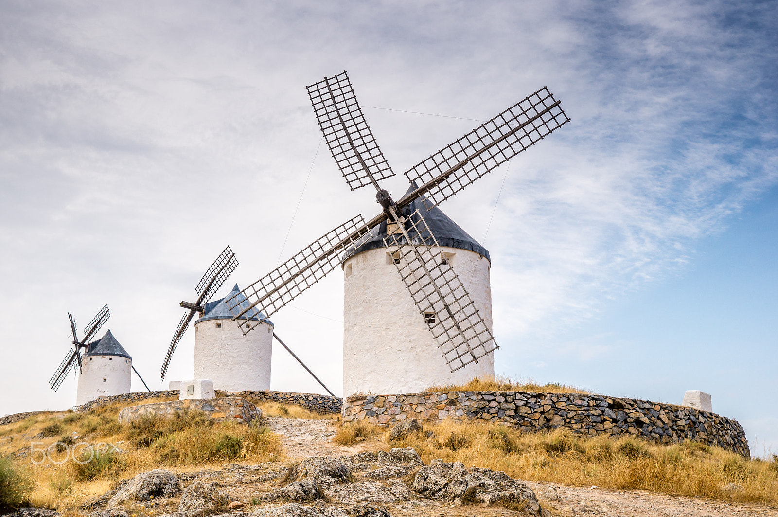 Sony DT 16-105mm F3.5-5.6 sample photo. Windmills in consuegra, spain photography