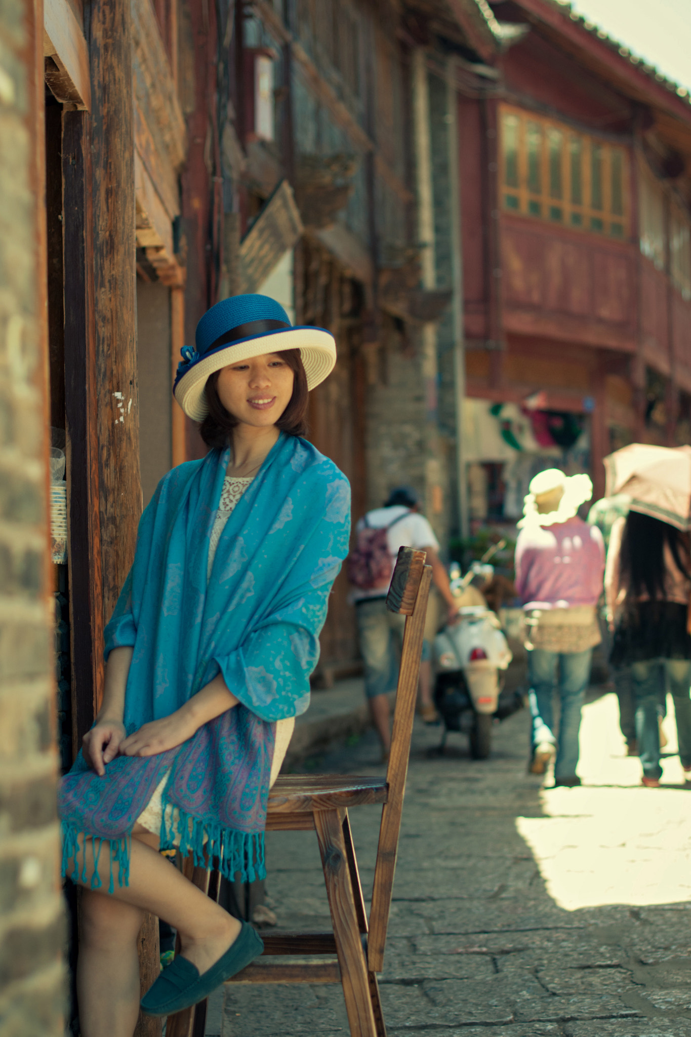 Nikon D300S + Nikon AF-S Nikkor 50mm F1.4G sample photo. Travel in ancient town photography