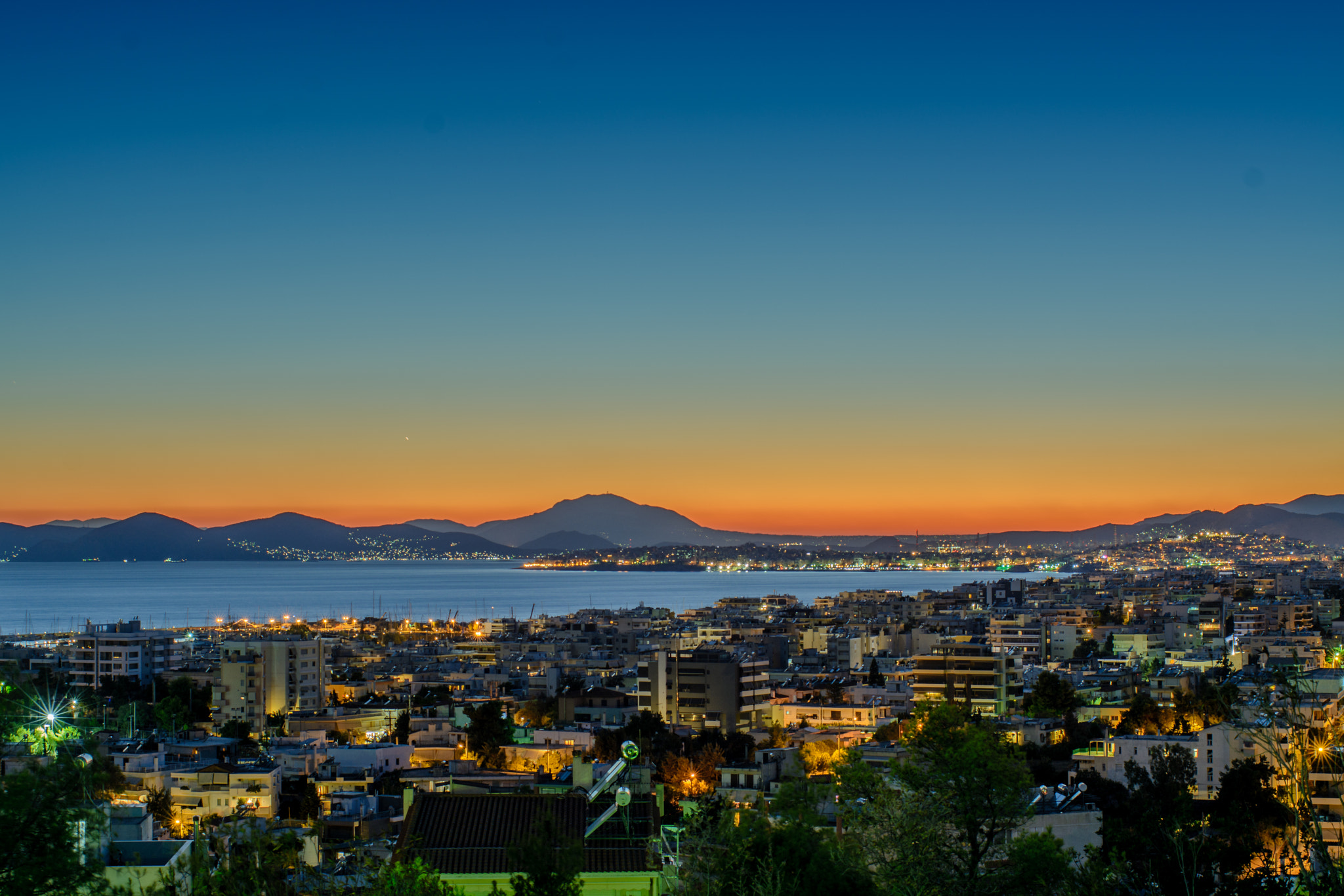 Nikon D7100 + Sigma 28-70mm F2.8 sample photo. Athens sunset photography