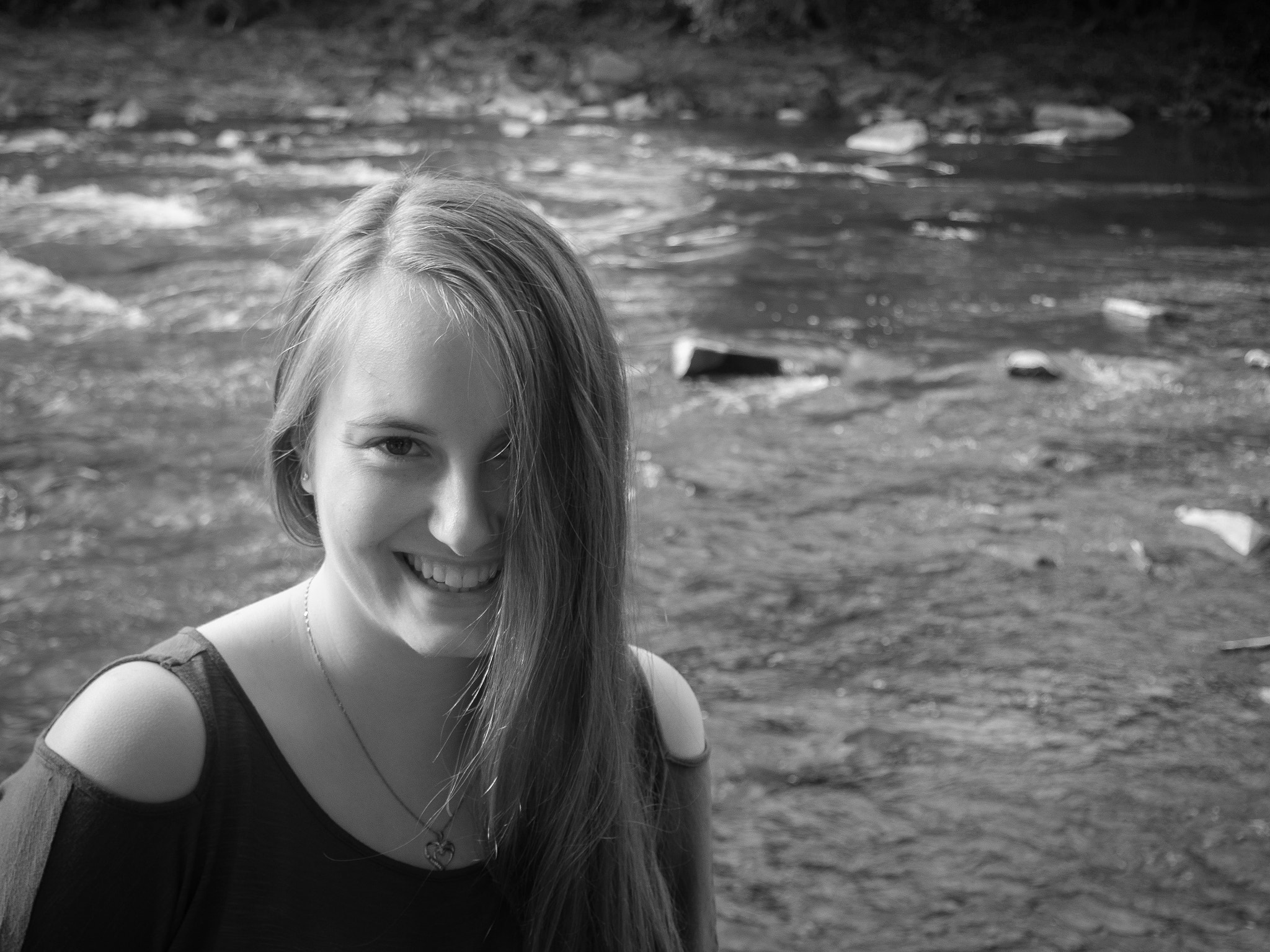 Olympus PEN E-P5 sample photo. By the river photography