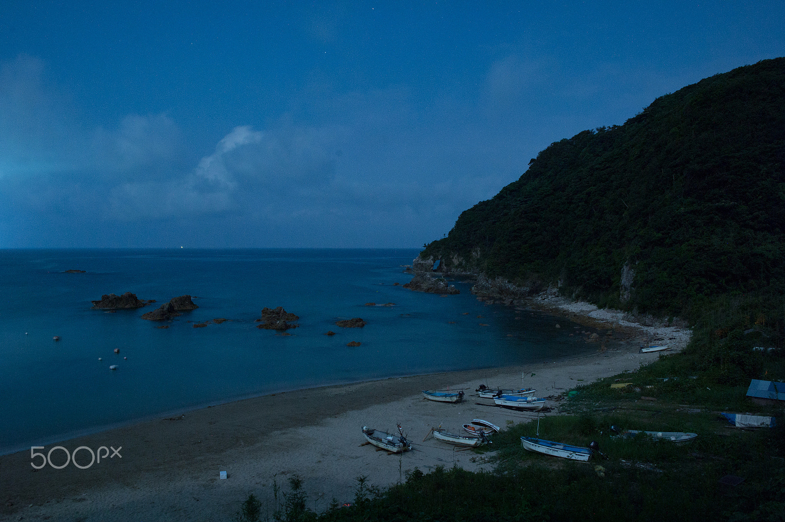 Nikon Df sample photo. Moonlight beach photography