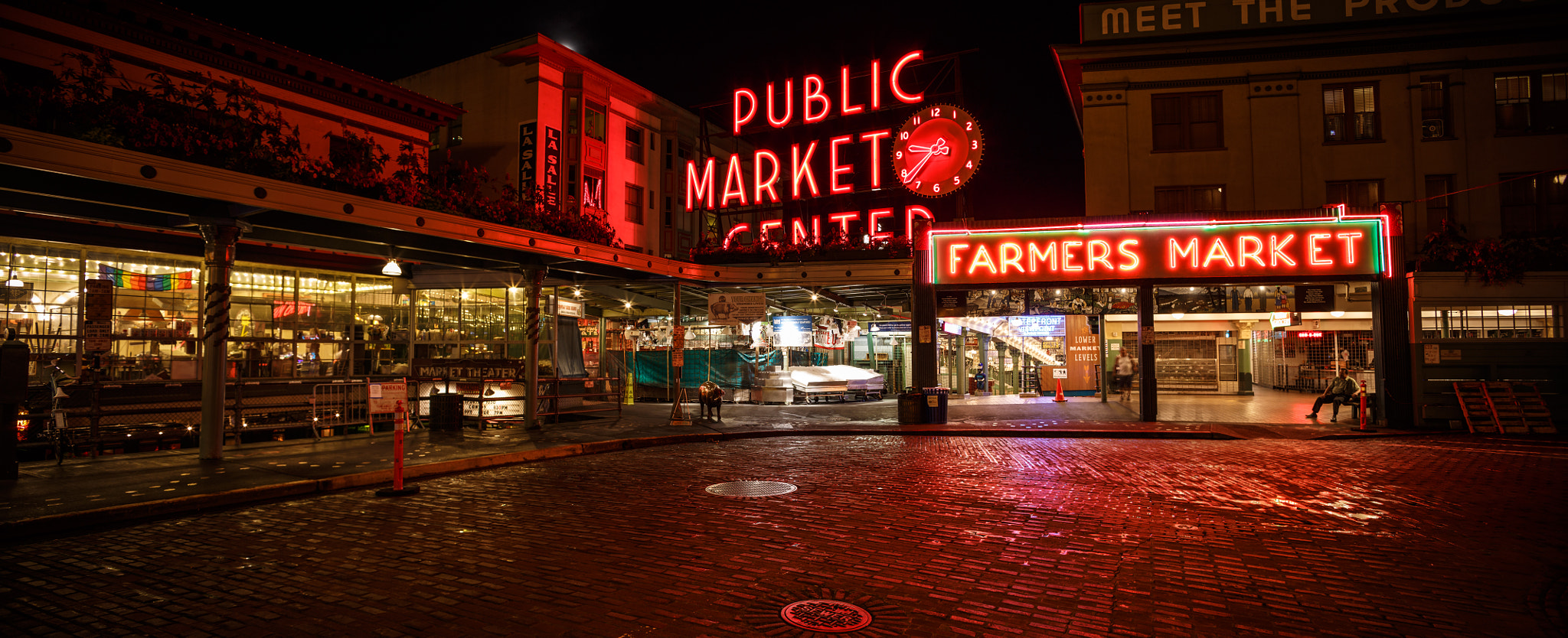 Canon EOS 6D + Canon TS-E 24mm f/3.5L sample photo. Pike place market panorama photography