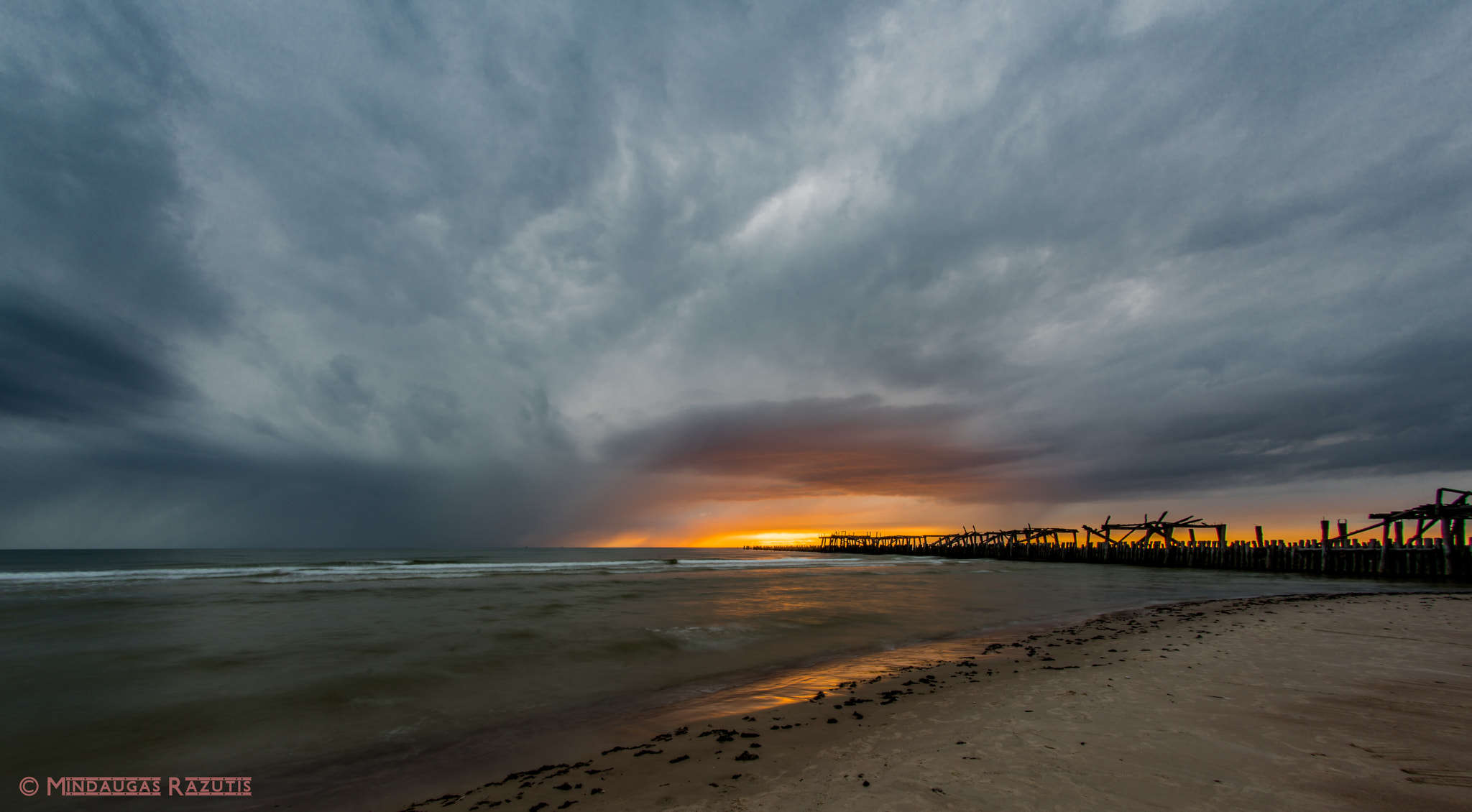 Sony a7R II + Sony 16mm F2.8 Fisheye sample photo. Sunset in sventoji photography