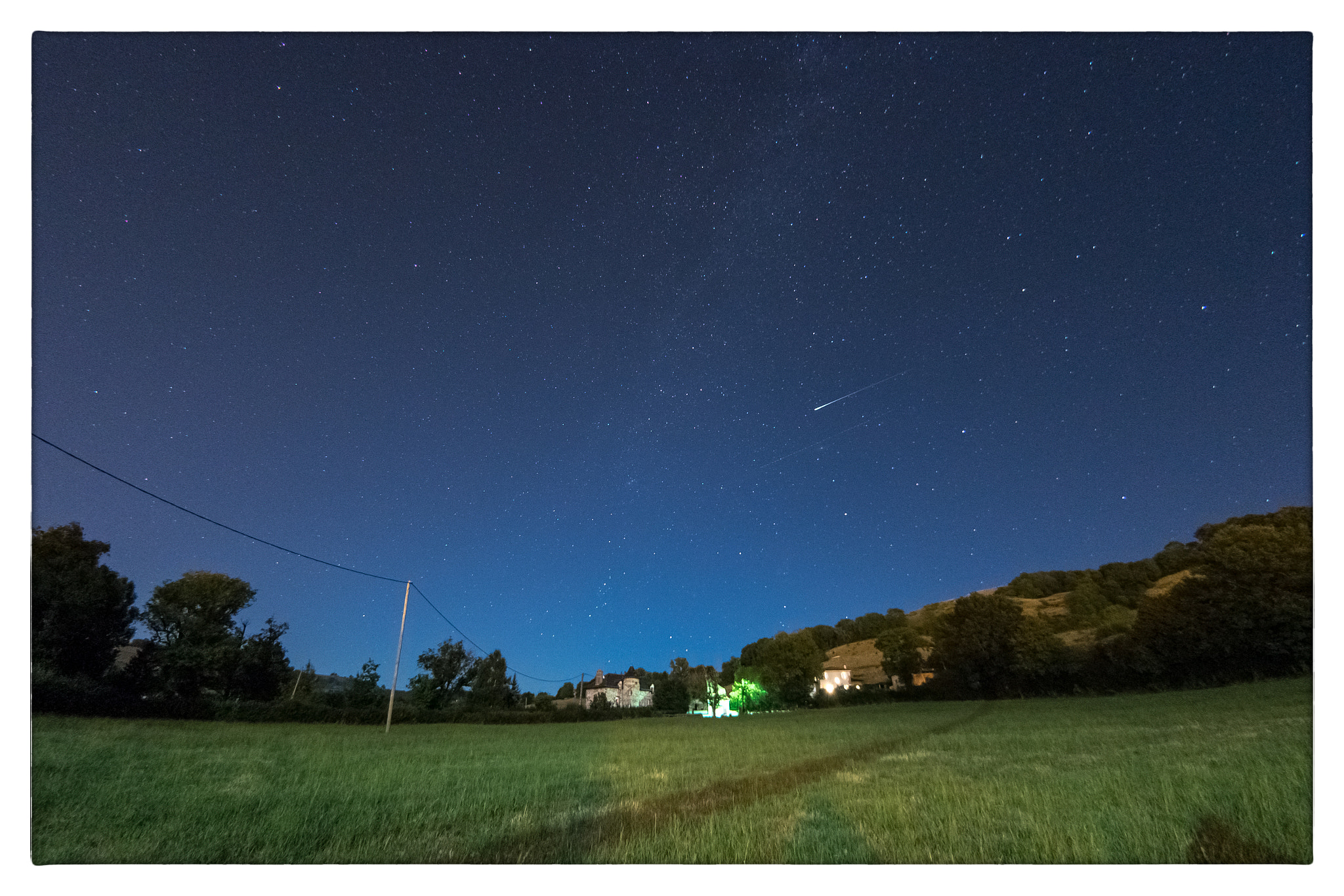Samsung NX 10mm F3.5 Fisheye sample photo. Etoile filante photography