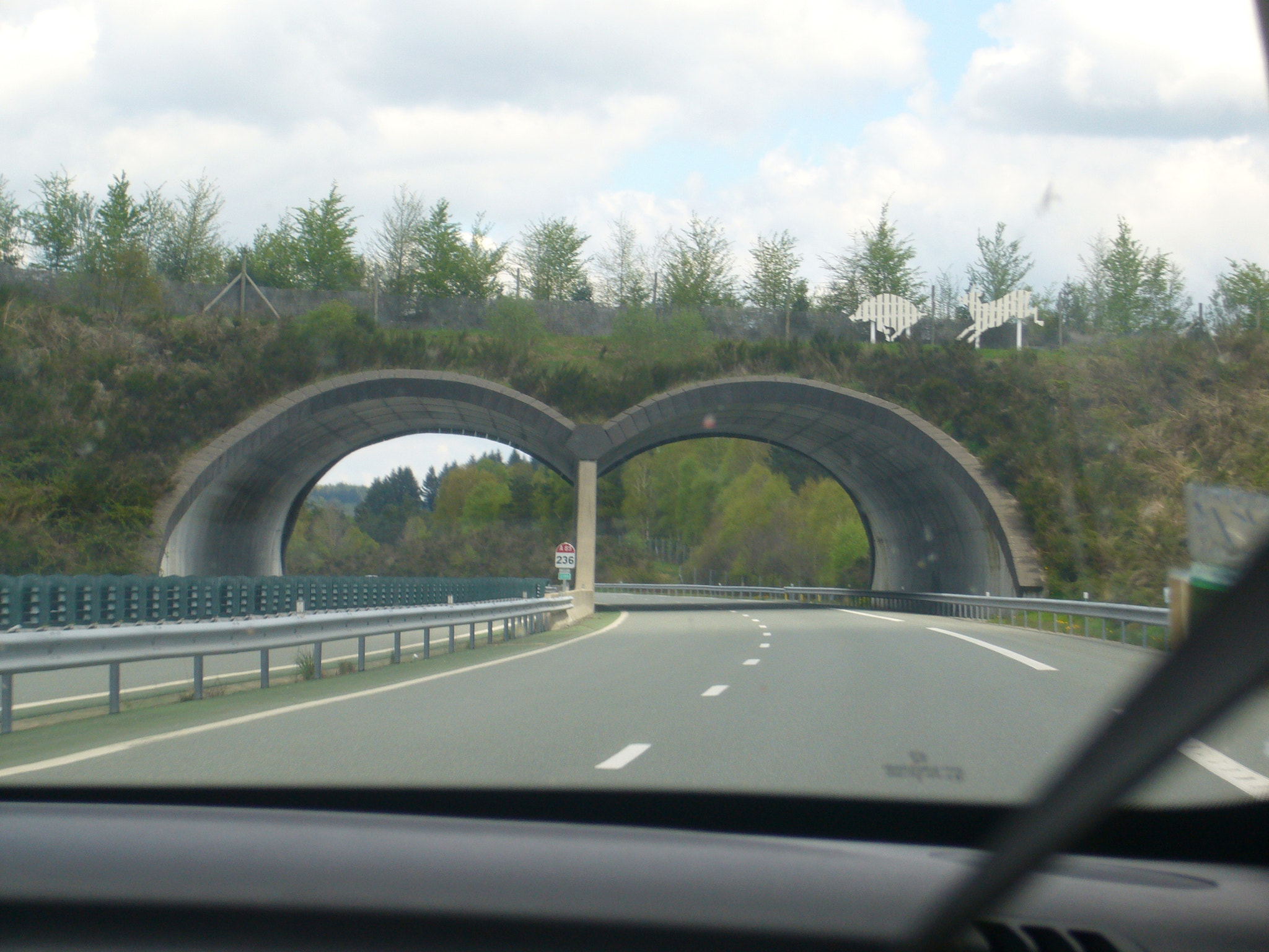 Panasonic DMC-FX9 sample photo. Driving  through the tunnel to puy de dome photography