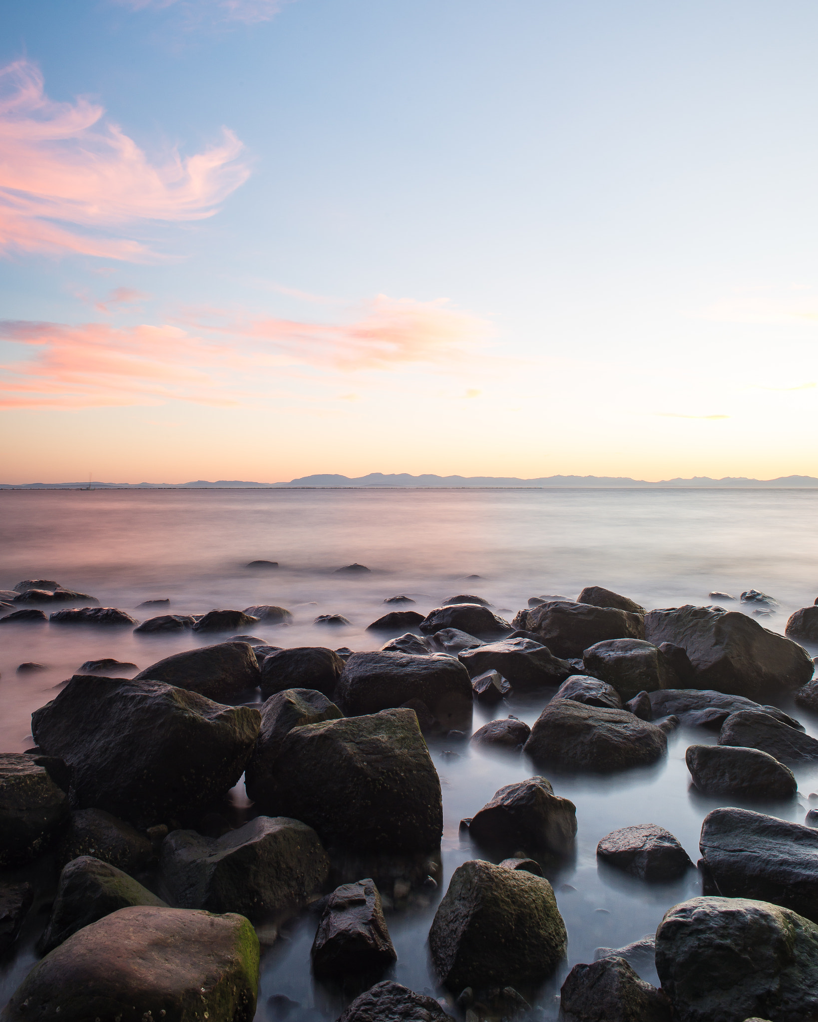 Nikon D610 + Nikon AF Nikkor 24mm F2.8D sample photo. Vancouver sunset on wreck beach photography