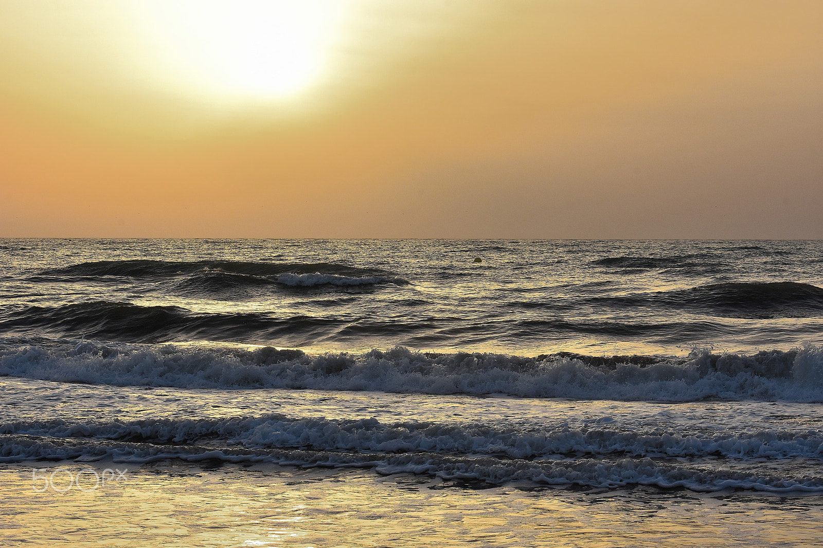 Tamron SP 70-200mm F2.8 Di VC USD sample photo. Sunrise mediterranean sea photography