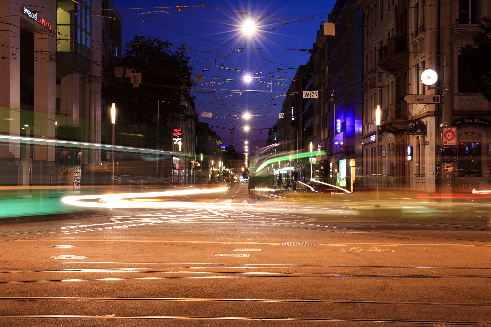 Canon EOS 60D + Canon EF 16-35mm F4L IS USM sample photo. Basel night move photography