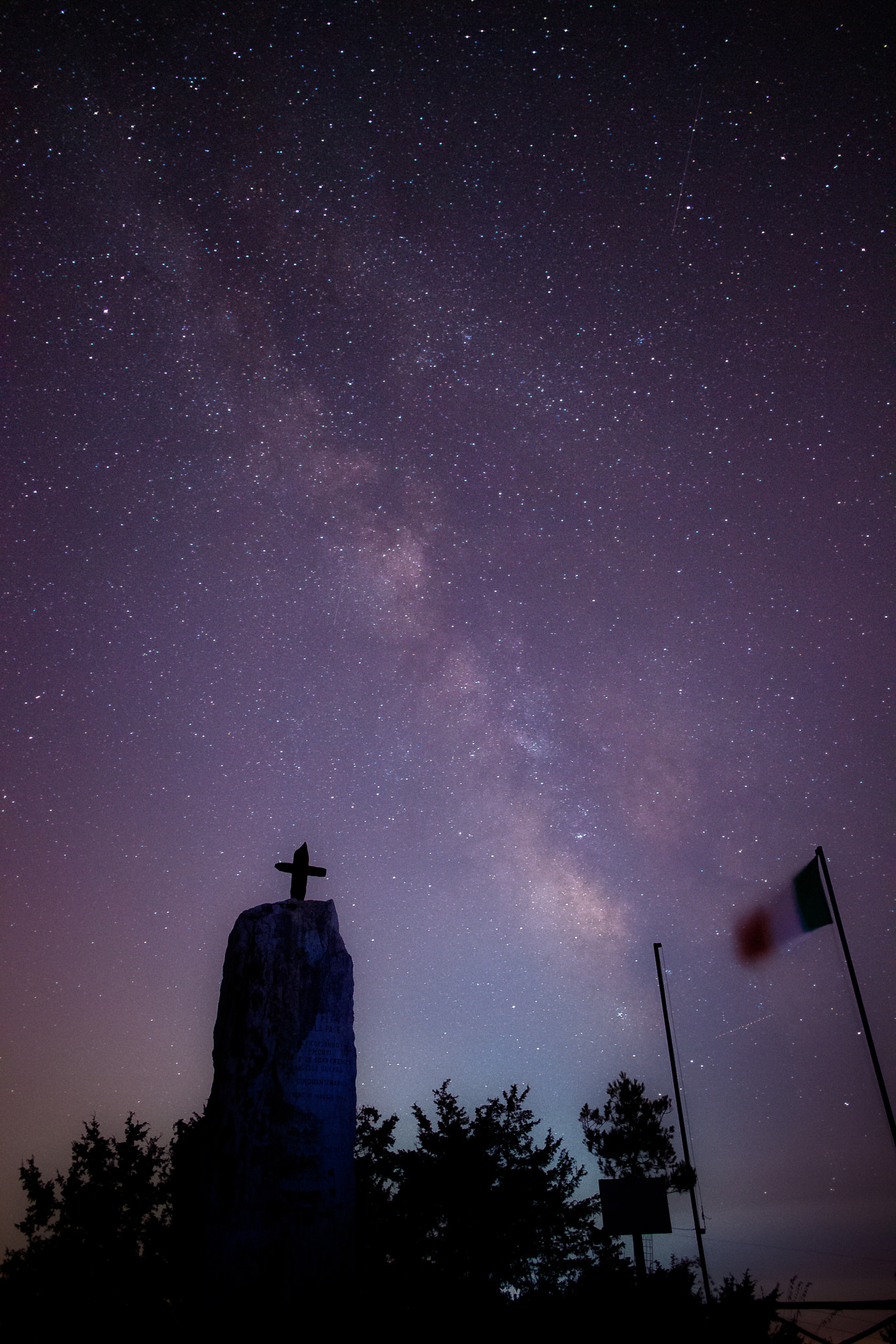 Canon EOS 5D Mark II + Canon EF 24mm F2.8 sample photo. Milkyway_monument.jpg photography