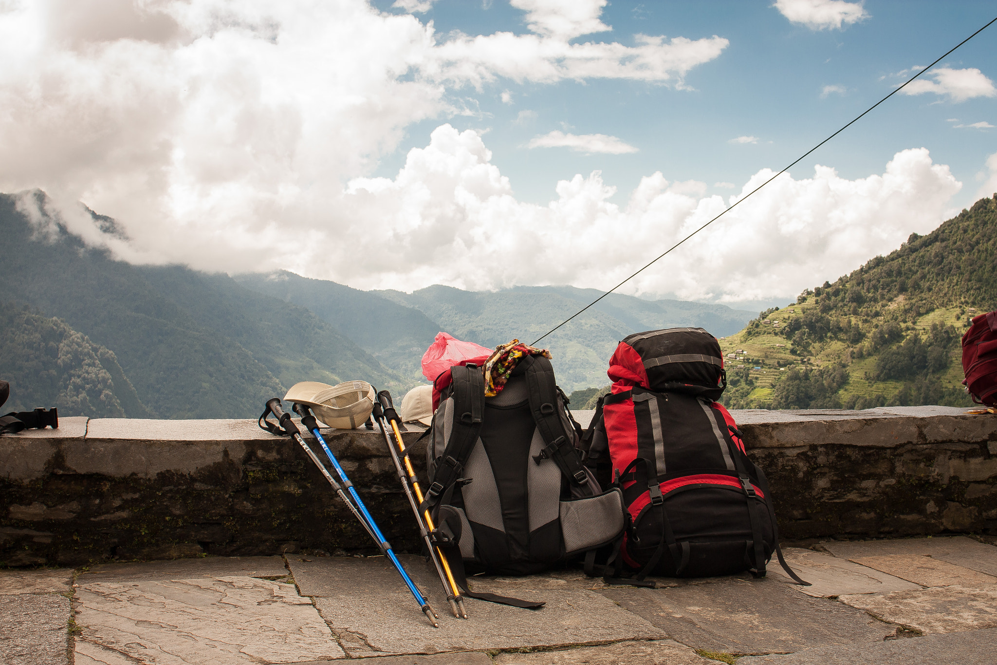 Canon EF 24mm F2.8 IS USM sample photo. Lonely backpacks photography