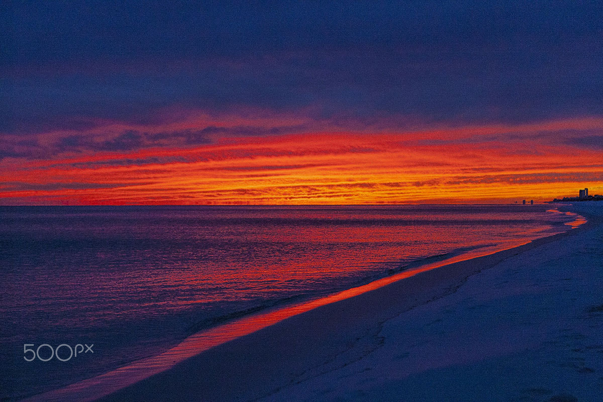 Canon EOS-1D Mark III sample photo. Navarre sunset photography
