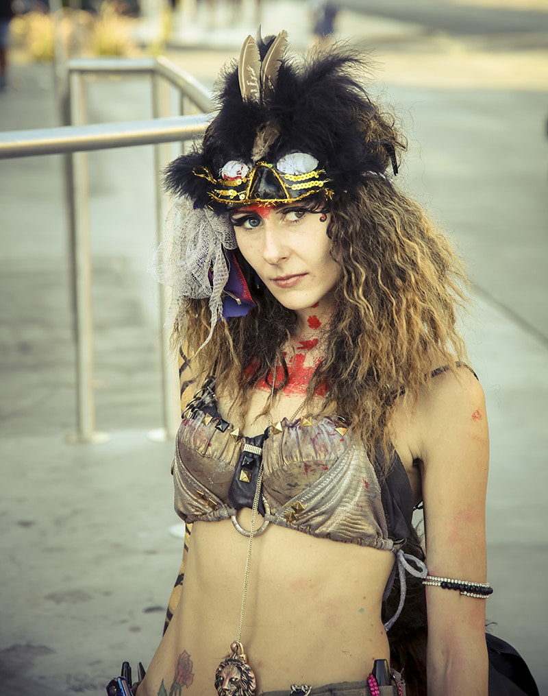 Sigma 24-105mm f/4 DG OS HSM | A sample photo. Street performer las vegas photography