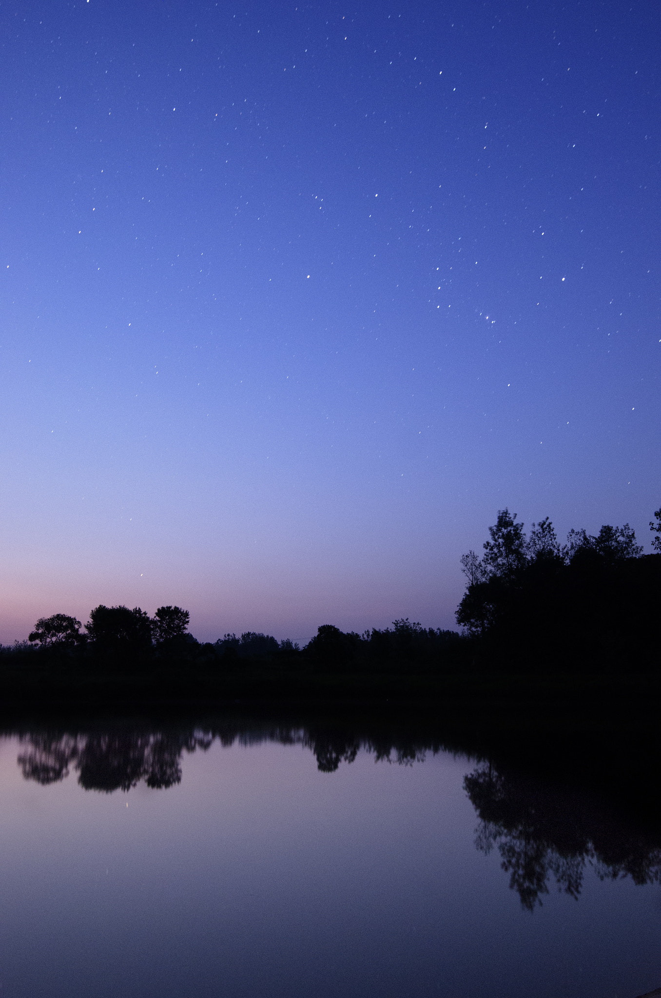 Nikon AF-S Nikkor 16-35mm F4G ED VR sample photo. Pond under orion and twilight photography