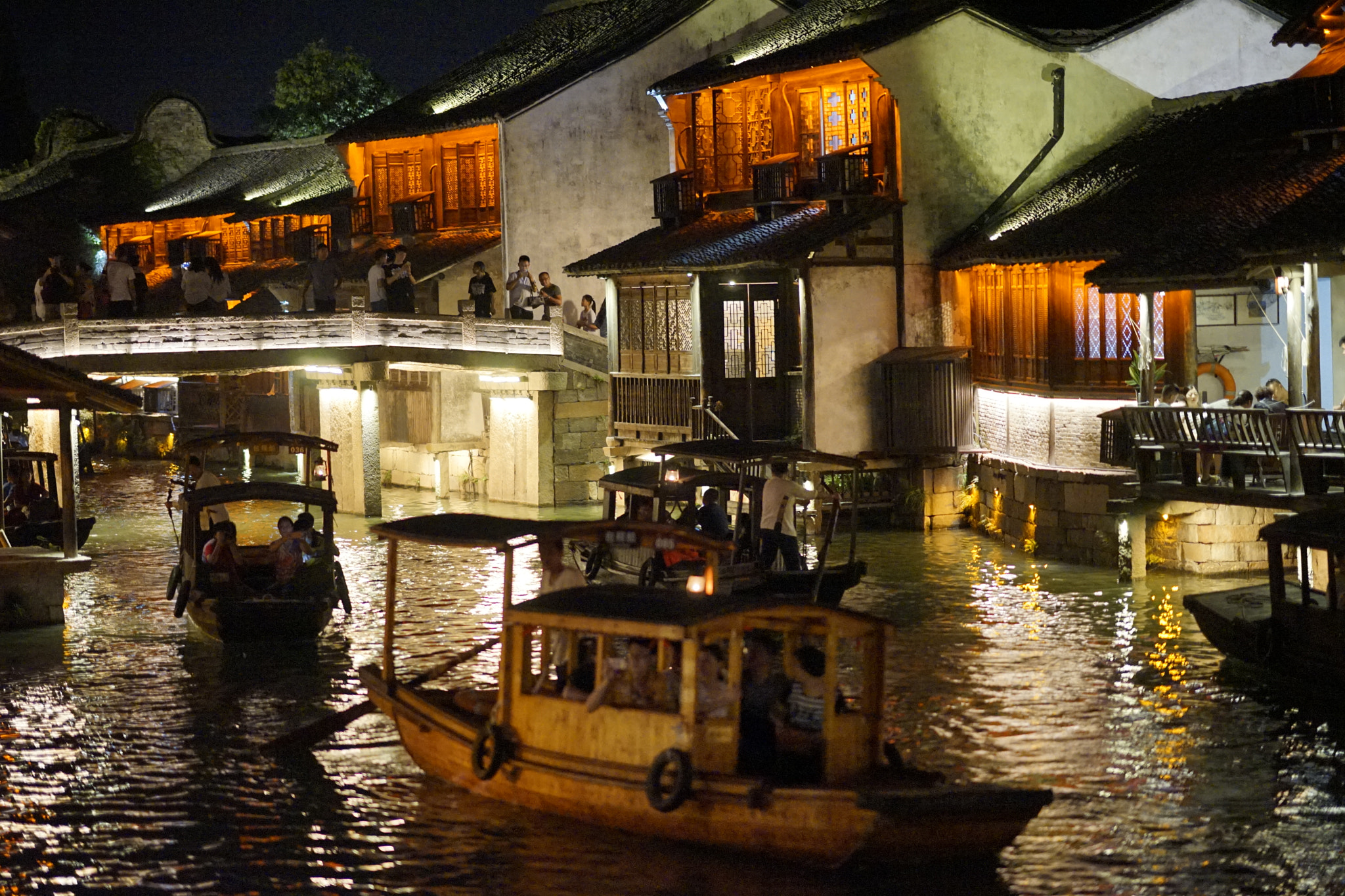 Sony FE 85mm F1.4 GM sample photo. Boats @wuzhen photography