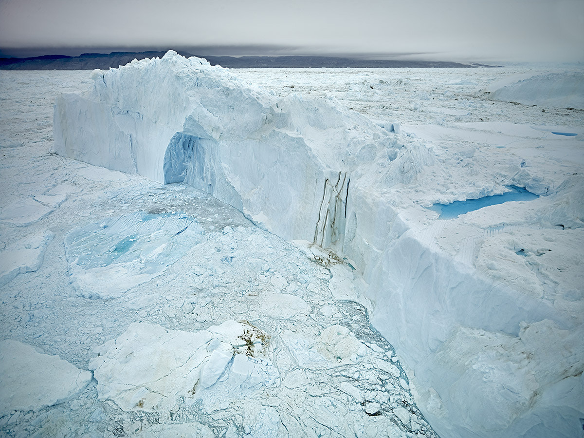 Phase One IQ260 sample photo. Crown iceberg - glacier calving at jakobshavn fjord photography
