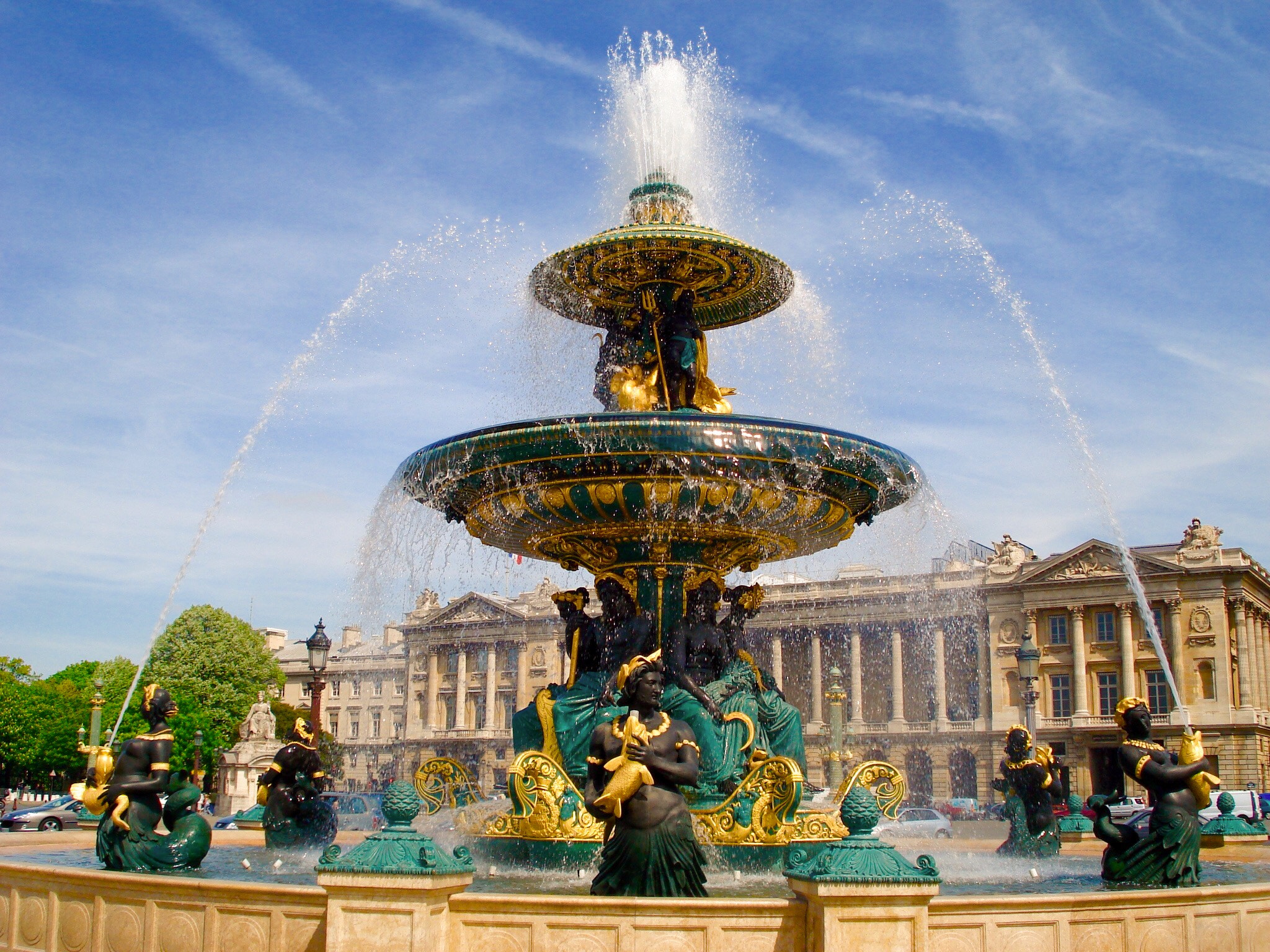 Sony DSC-W50 sample photo. Fountain concorda paris  photography