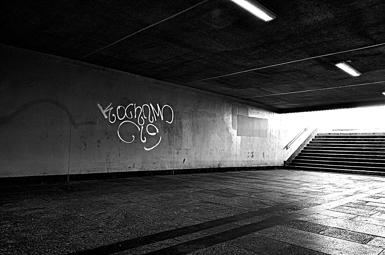 Nikon D70 sample photo. Light in the tunnel photography