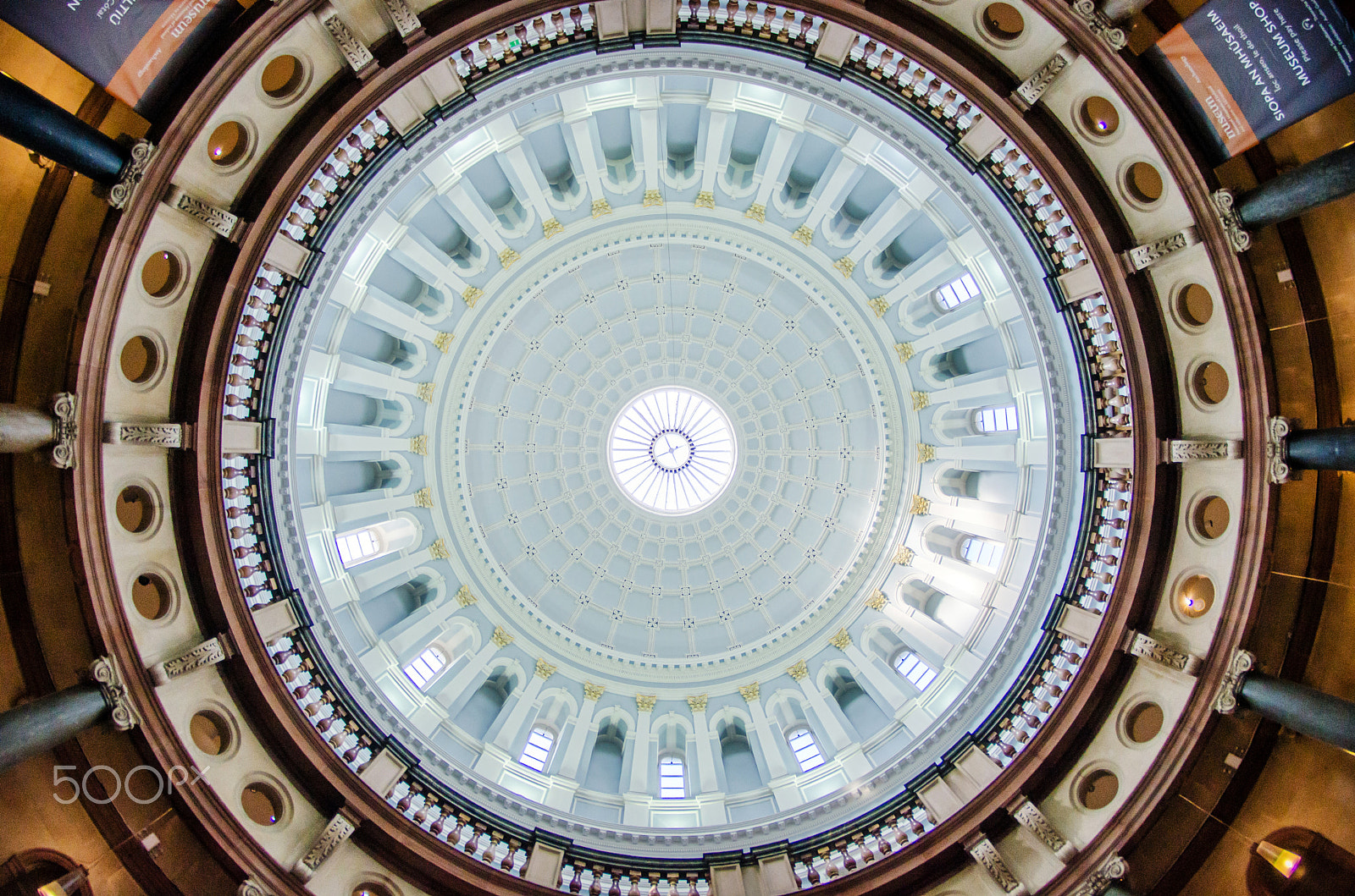 Nikon D7000 + Samyang 8mm F3.5 Aspherical IF MC Fisheye sample photo. National museum domed rotunda photography