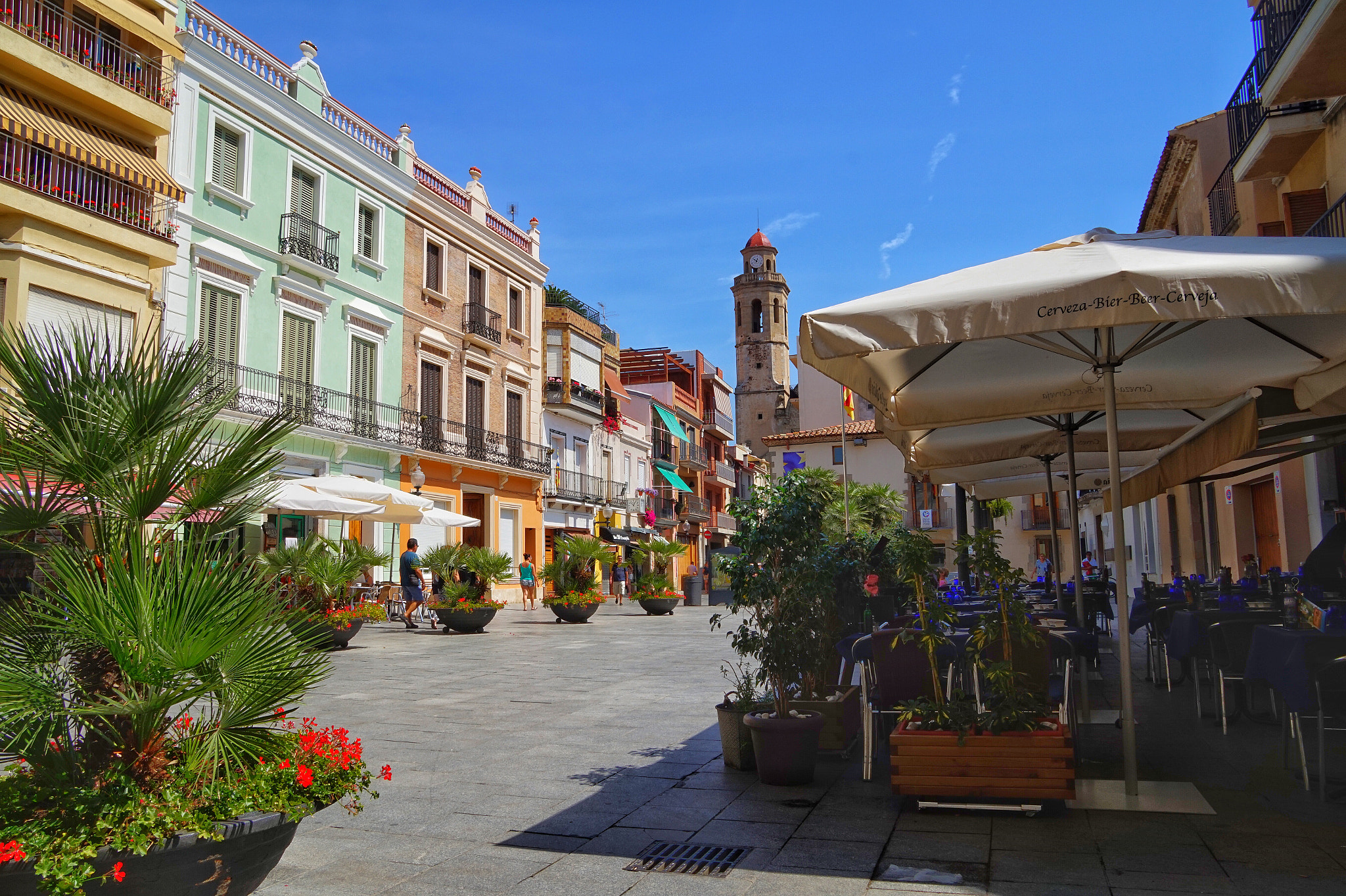 Sony Alpha QX1 sample photo. Sunny calella, barcelona photography