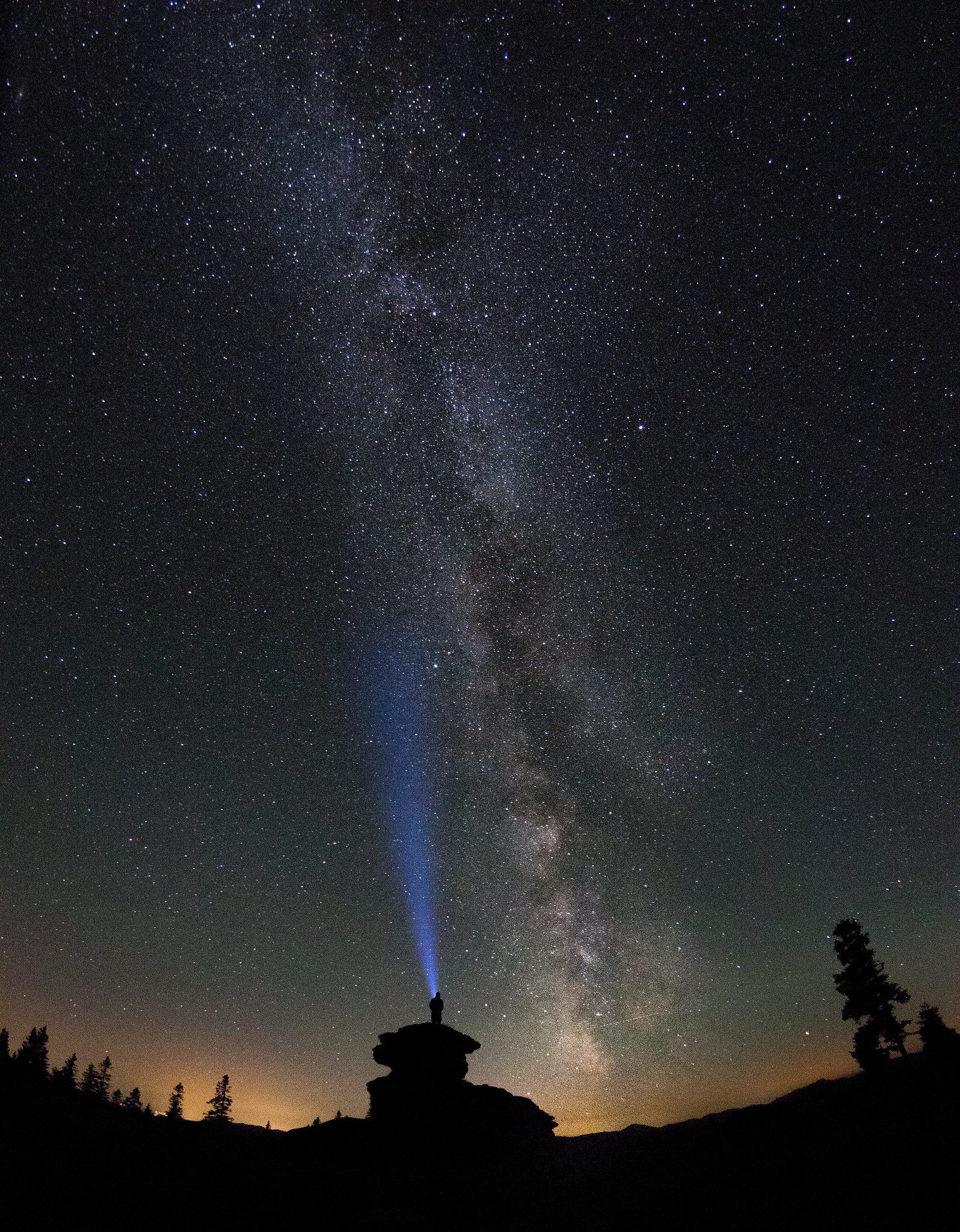 Pentax K-3 II sample photo. Milky way to the devils stone photography