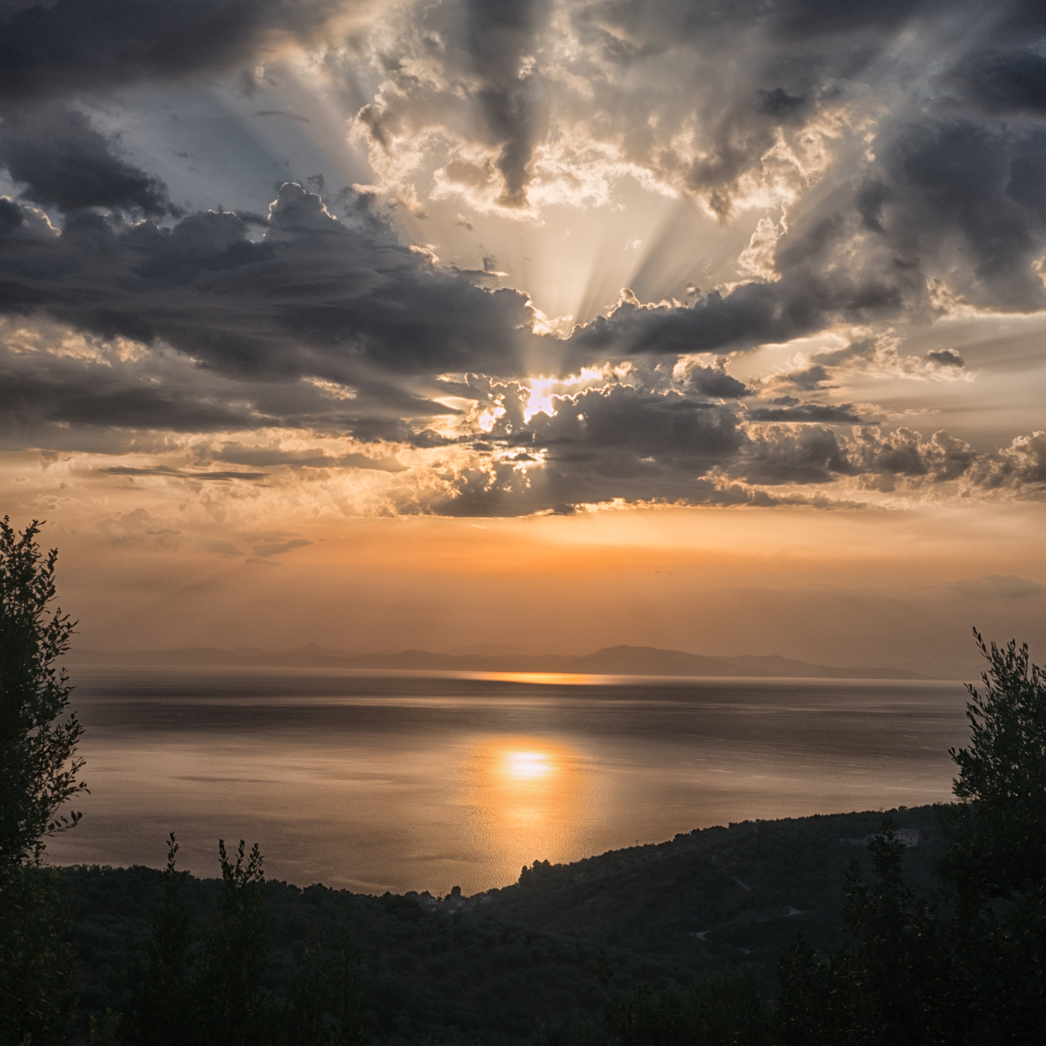 LUMIX G VARIO PZ 14-42/F3.5-5.6 sample photo. Sunset over milina photography