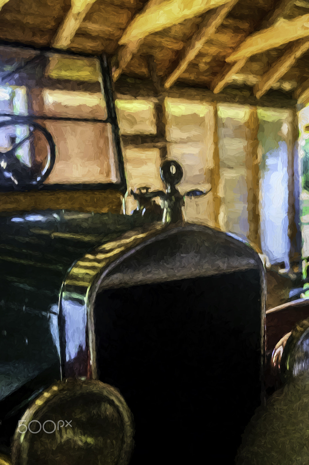 Sigma 24-105mm f/4 DG OS HSM | A sample photo. Antique car restoration in shed c1 2637v photography
