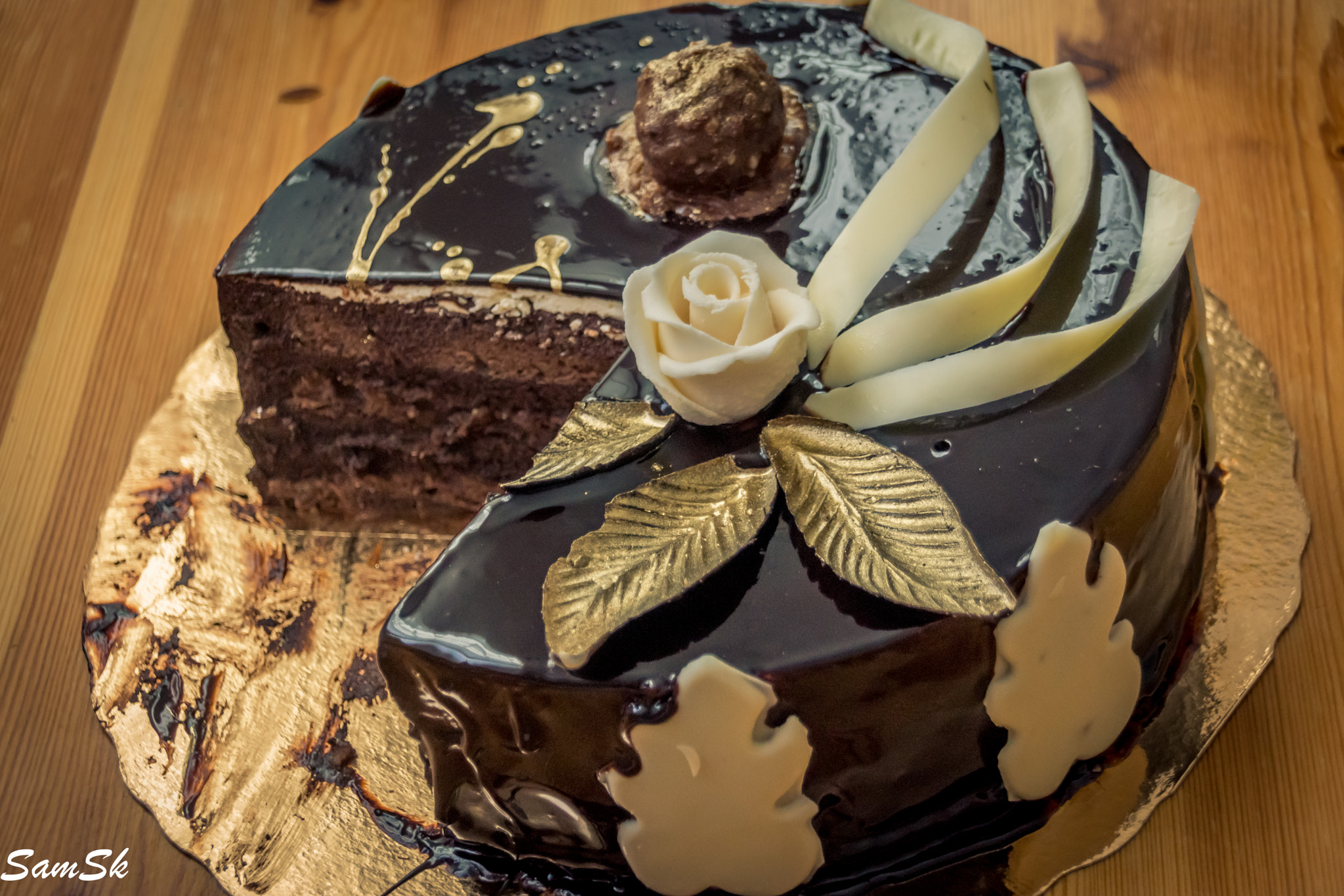 Sony SLT-A77 + Tamron AF 28-105mm F4-5.6 [IF] sample photo. Choclate cake photography
