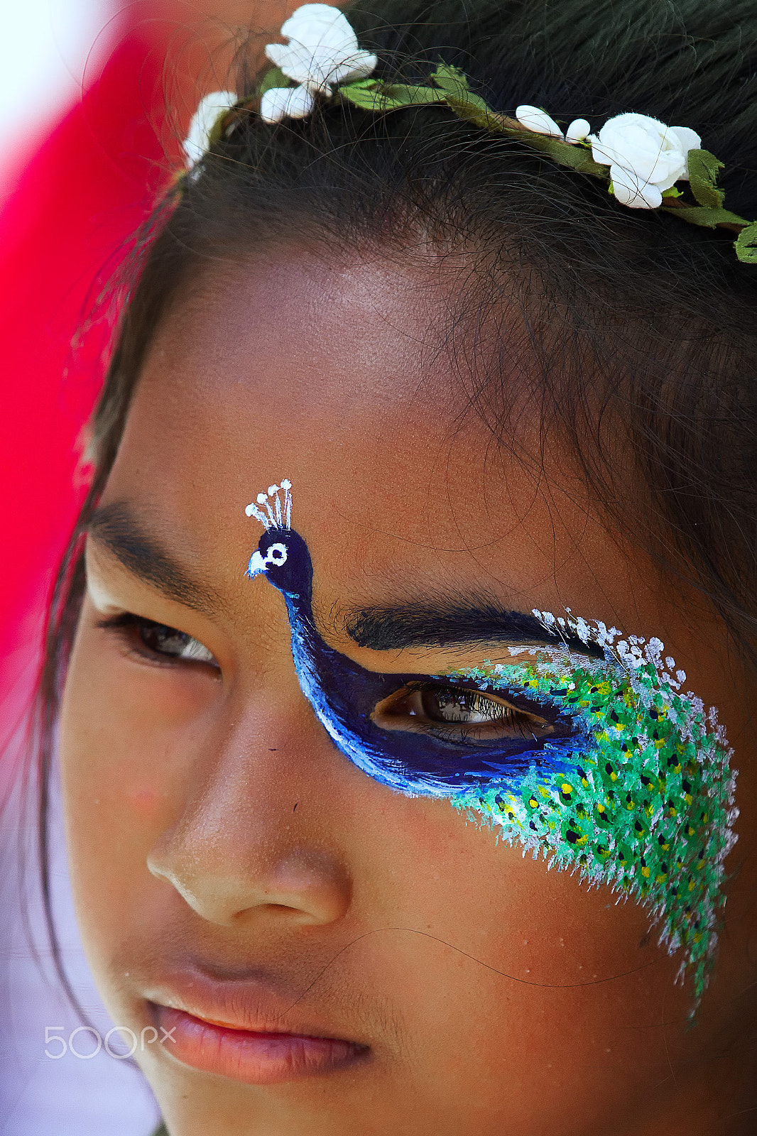 Canon EF 100-400mm F4.5-5.6L IS USM sample photo. Face paint photography