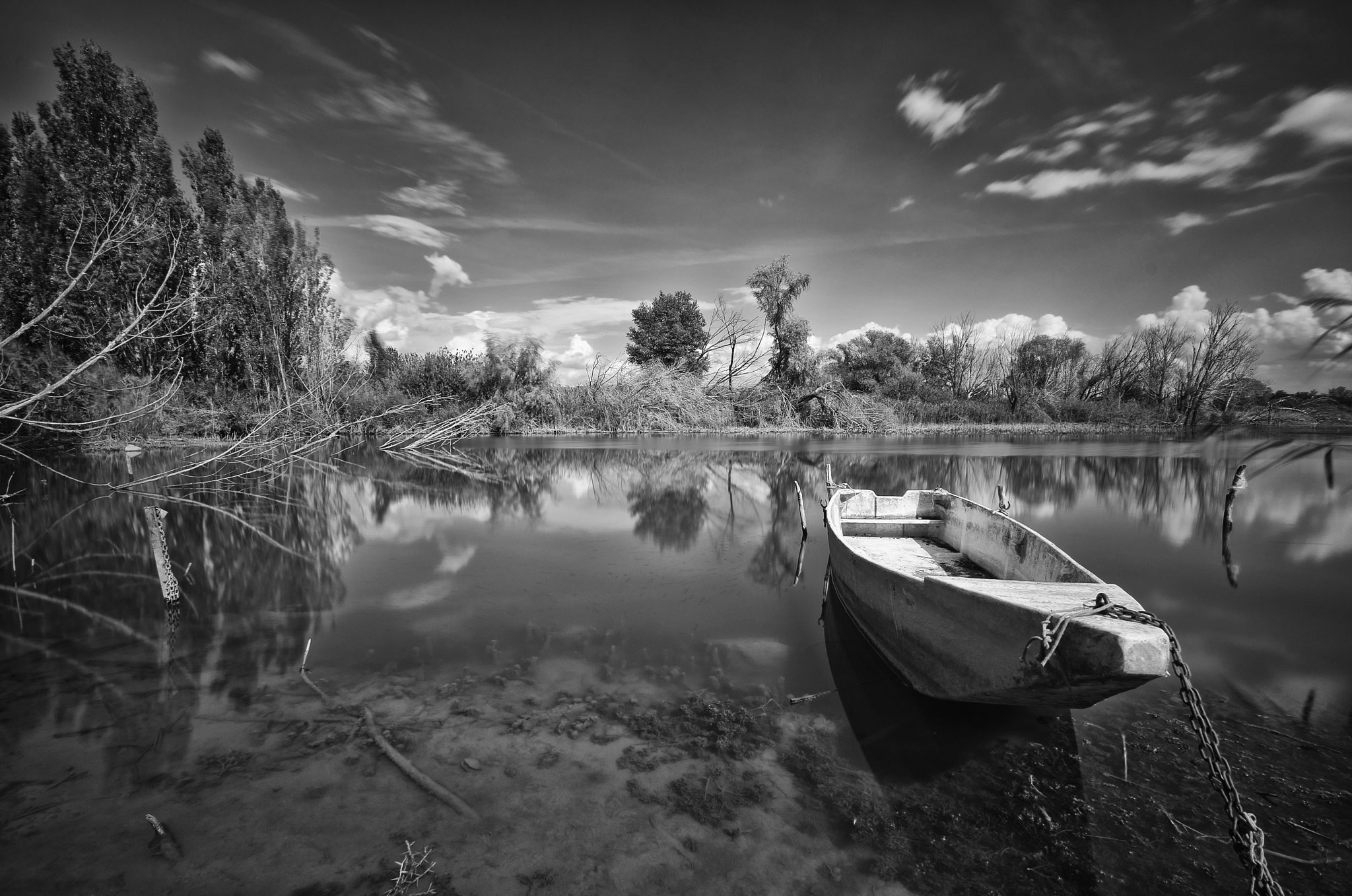 Pentax K-5 II sample photo. Boat in lake photography