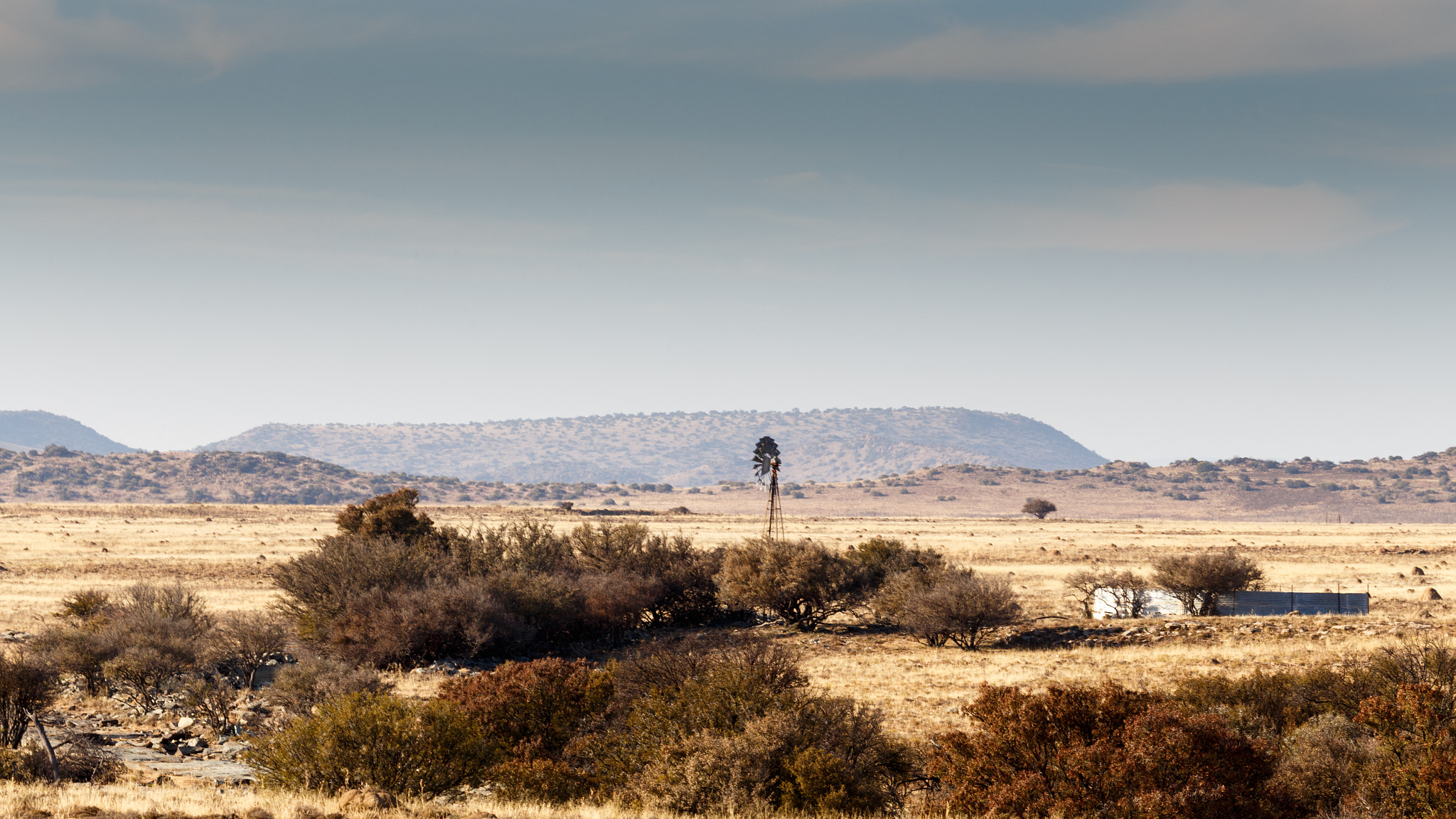 Canon EF 100-400mm F4.5-5.6L IS USM sample photo. Windmill in the field - cradock landscape photography