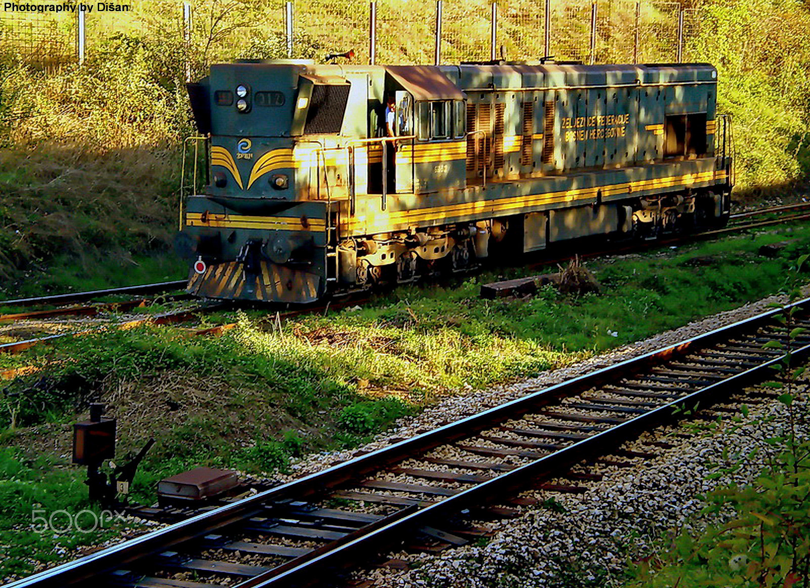 Olympus FE210,X775 sample photo. Dizel locomotive photography