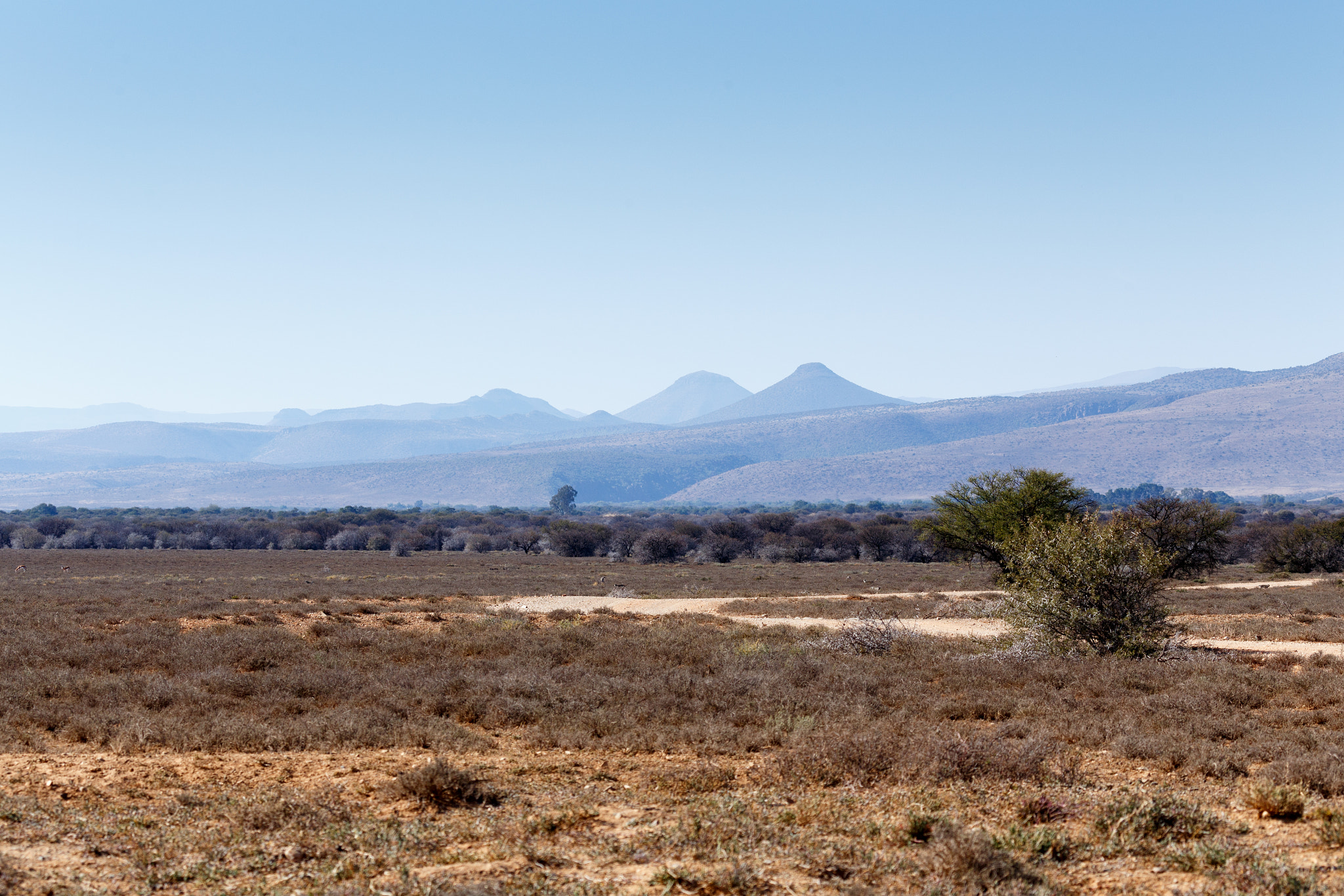 Canon EF 100-400mm F4.5-5.6L IS USM sample photo. Road to nowhere - graaff-reinet landscape photography