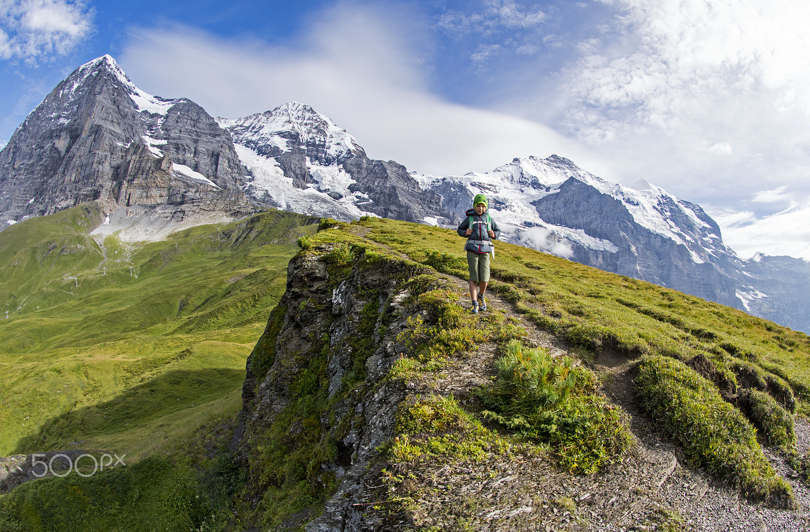 Nikon AF DX Fisheye-Nikkor 10.5mm F2.8G ED sample photo. Swiss summer hike photography