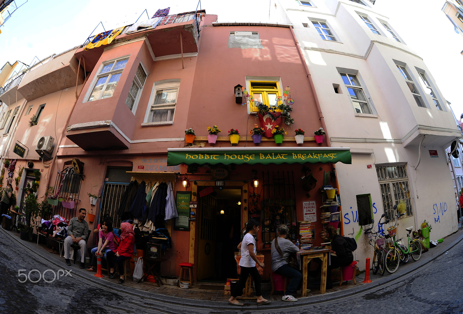 Nikon D700 + Sigma 15mm F2.8 EX DG Diagonal Fisheye sample photo. Grocer & cafe photography