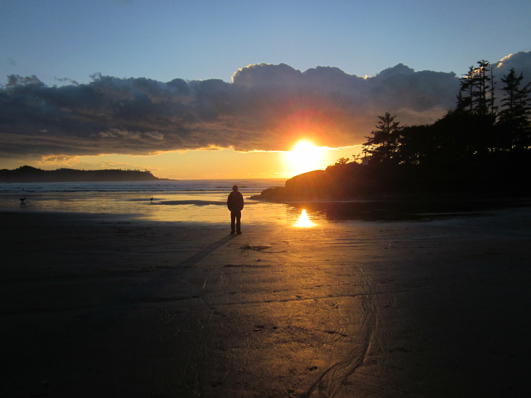 Canon PowerShot SD1300 IS (IXUS 105 / IXY 200F) sample photo. Sunset in tofino!  photography